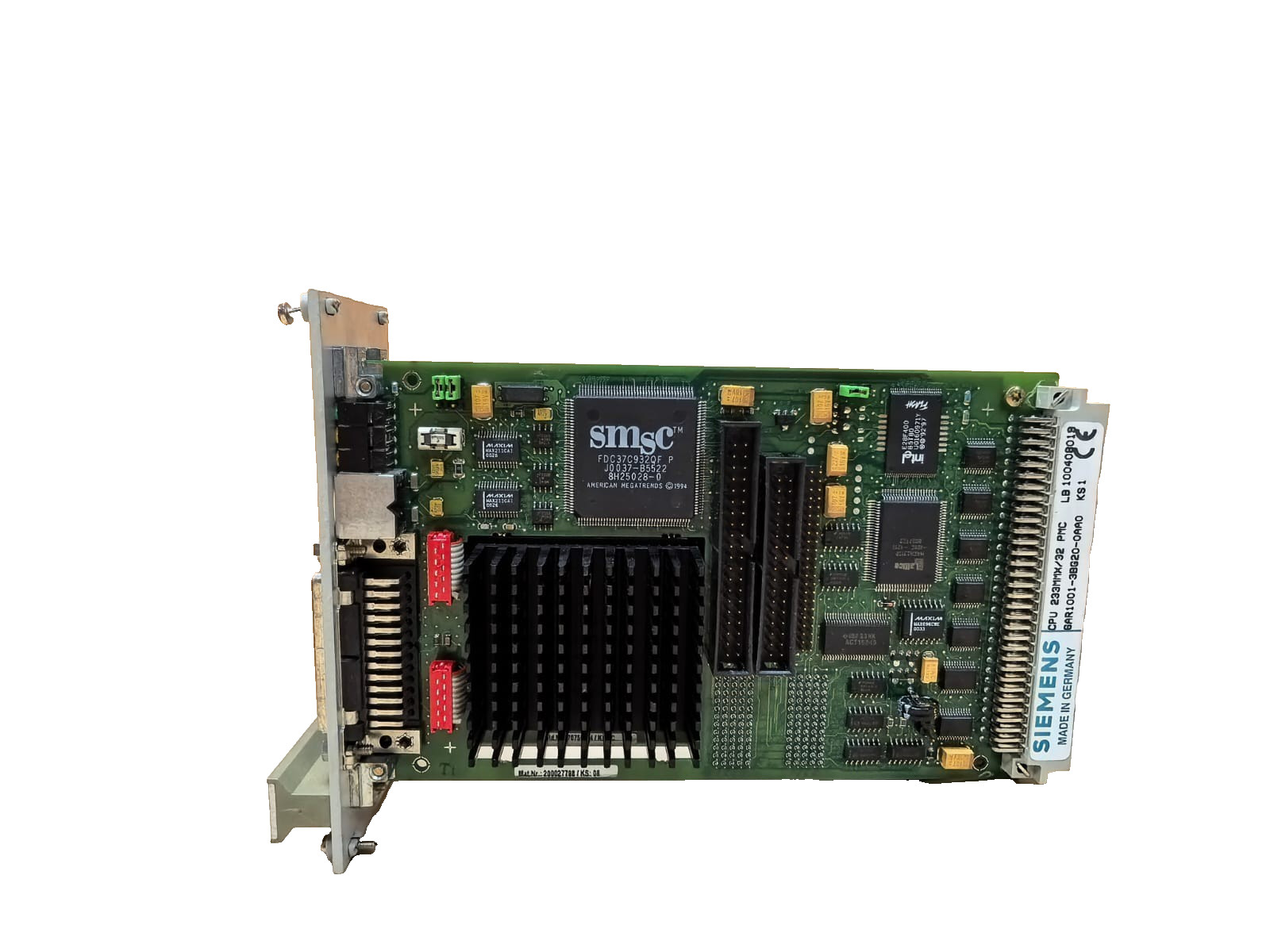 Siemens 6AR1001-3BG20-0AA0 SIEMENS 6AR1001-3BG20-0AA0 CENTRAL PROCCESSING UNIT CPU 233MMX /32 PMC 3