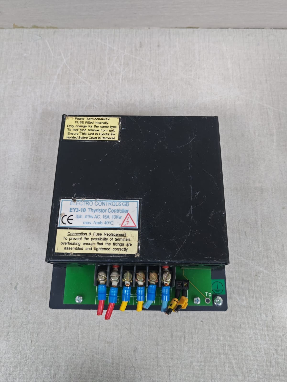 ELECTRO CONTROLS GB EY3-10 ELECTRO CONTROLS GB EY3-10 THYRISTOR CONTROLLER 8