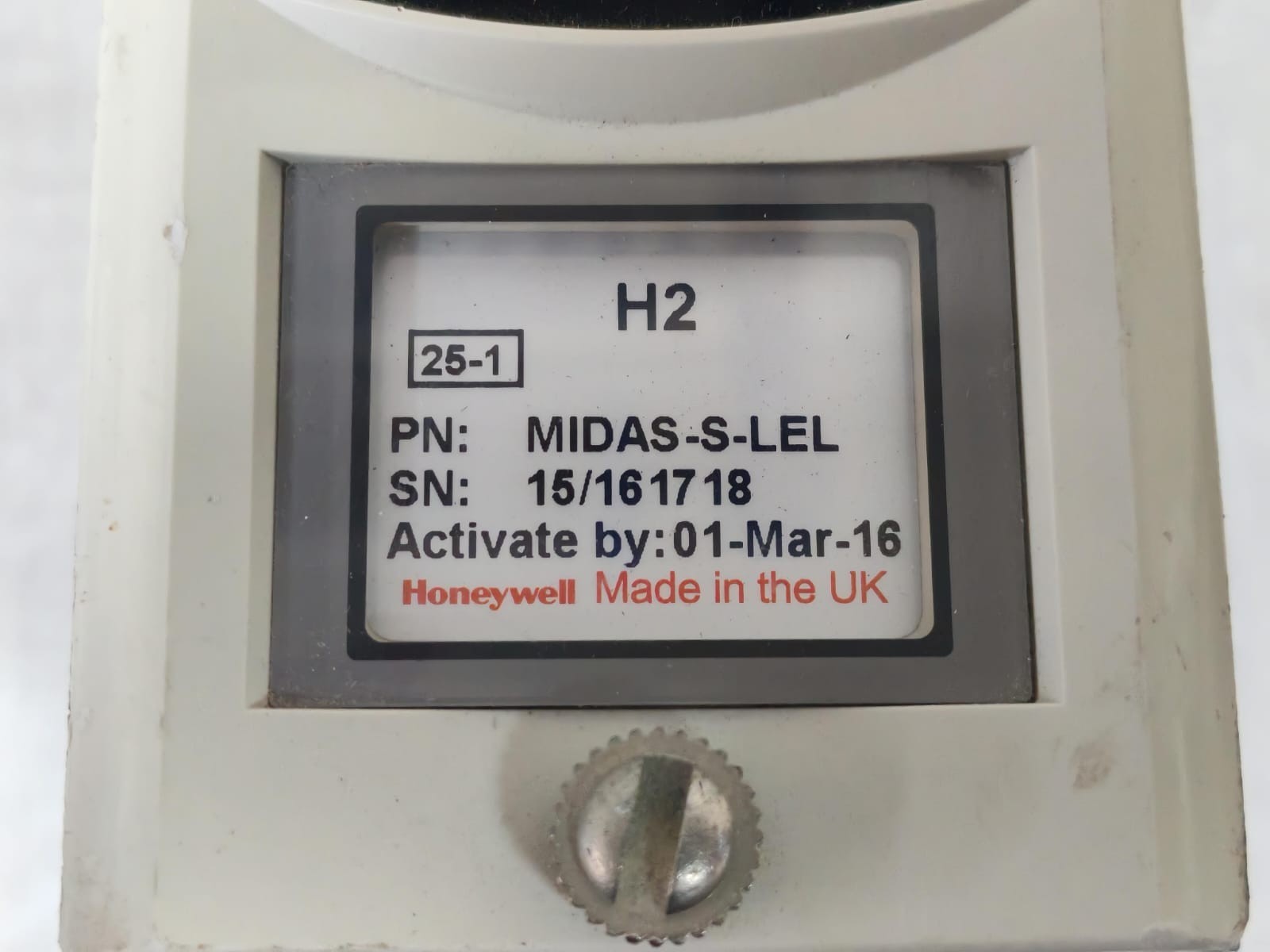 Honeywell MIDAS-S-LEL HONEYWELL H2 MIDAS-S-LEL GAS DETECTOR 4