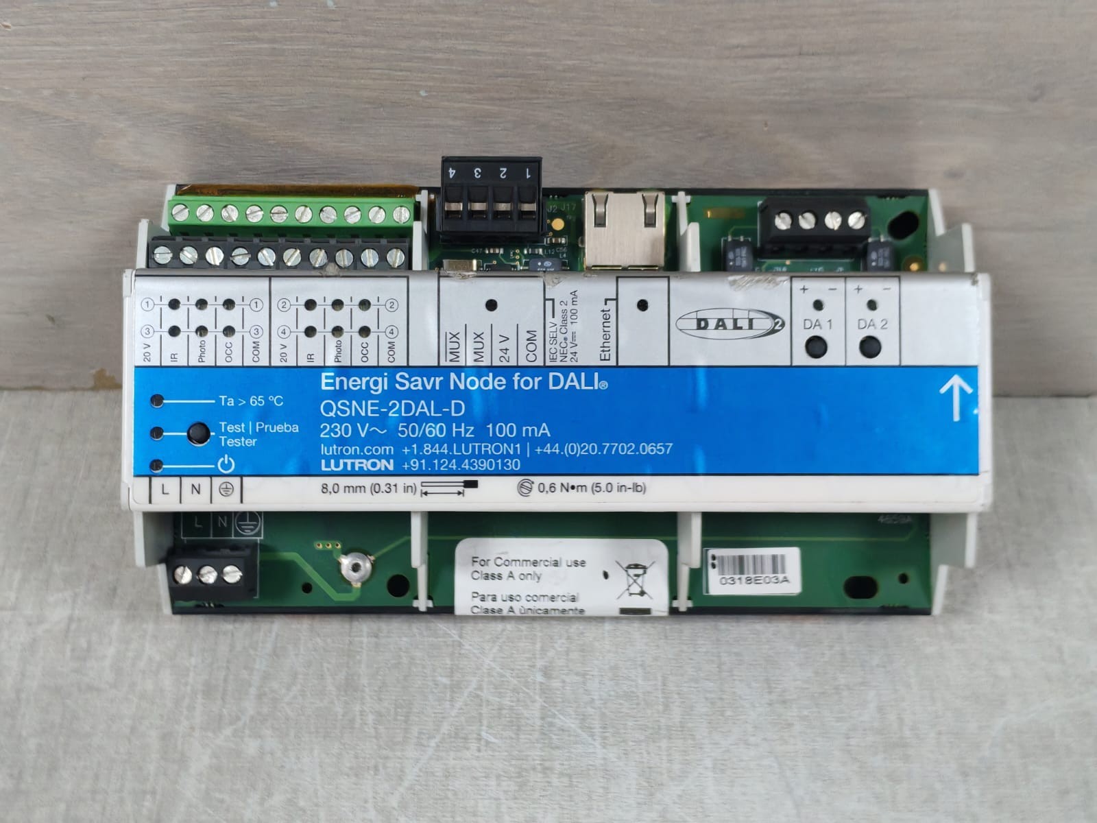 Lutron QSNE-2DAL-D LUTRON QSNE-2DAL-D ENERGI SAVR NODE FOR DALI 230V-50/60 HZ 2