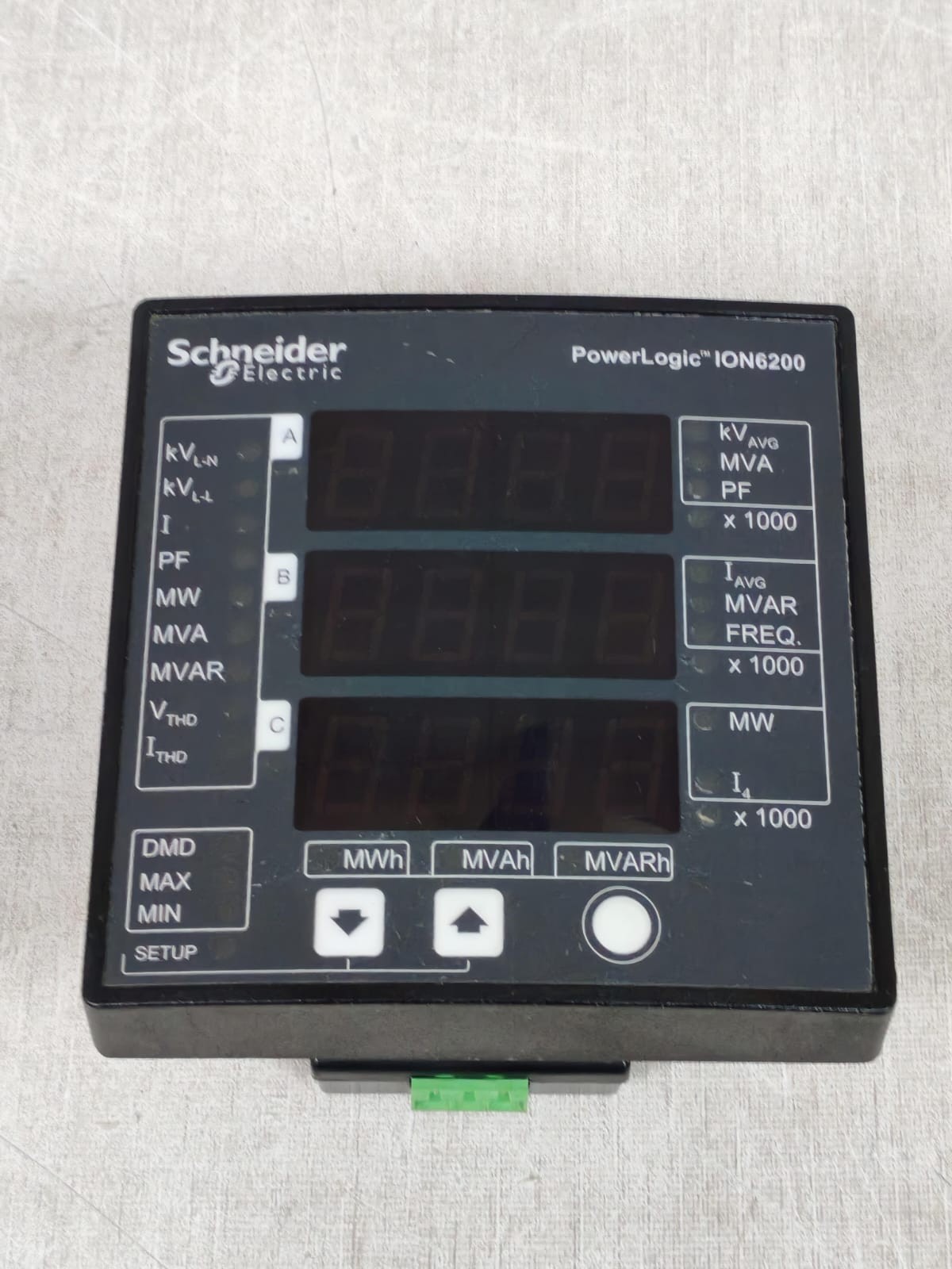 SCHNEIDER ELECTRIC I06200 /M620BA0A00 SCHNEIDER ELECTRIC I06200 /M620BA0A00 POWERLOGIC POWER & ENERGY METER 6
