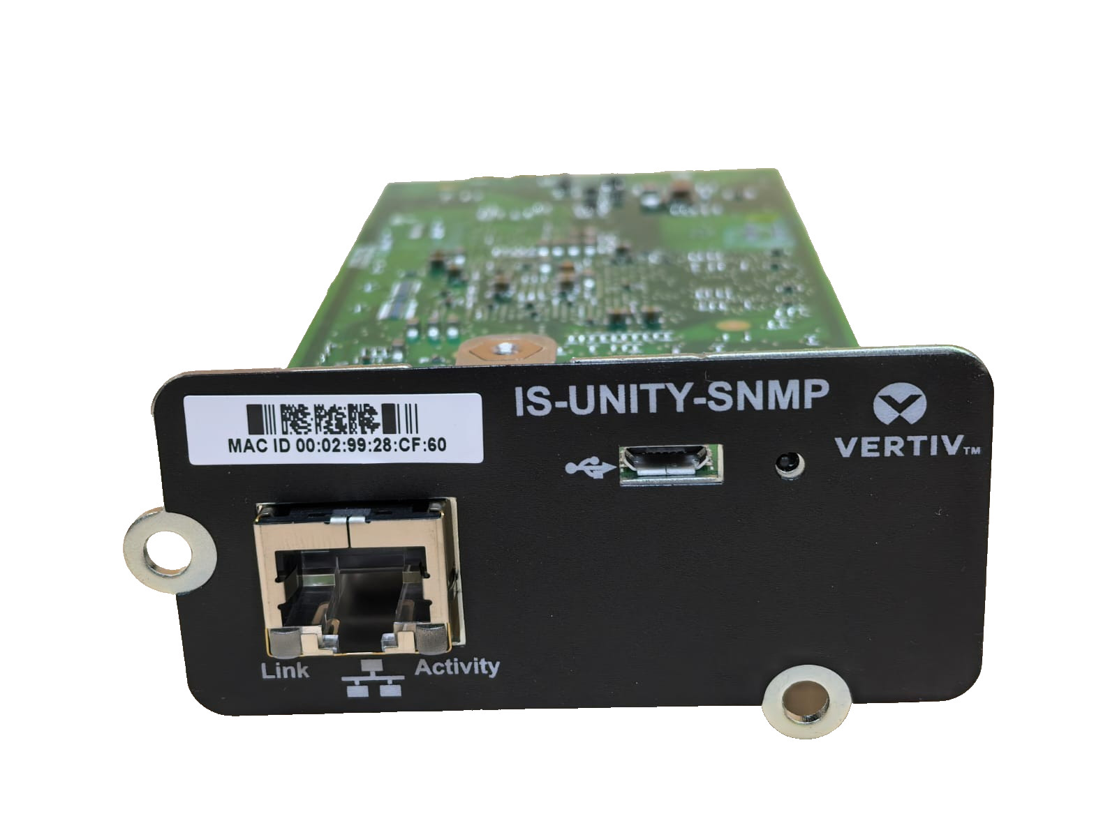 VERTIV LIEBERT 417831G/4 REV.25 VERTIV LIEBERT IS-UNITY-SNMP 417831G/4 REV.25 COMMUNICATION CARD 4