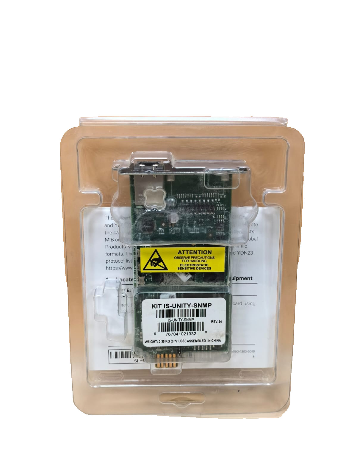 VERTIV LIEBERT 417831G/4 REV.24 VERTIV LIEBERT IS-UNITY-SNMP 417831G/4 REV.24 COMMUNICATION CARD 2