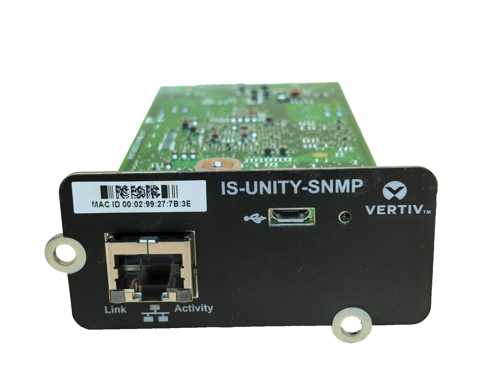 VERTIV LIEBERT 417831G/4 REV.24 VERTIV LIEBERT IS-UNITY-SNMP 417831G/4 REV.24 COMMUNICATION CARD 4