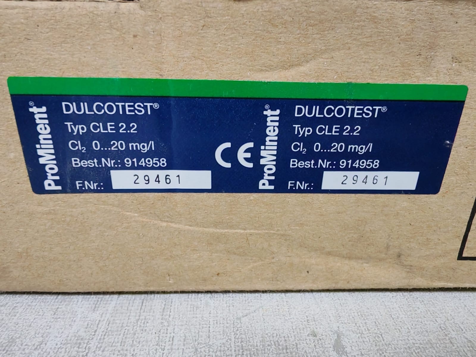 PROMINENT CLE 2.2 PROMINENT DULCOTEST CLE 2.2 CHLORINE SENSOR FOR FREE CHLORINE 10