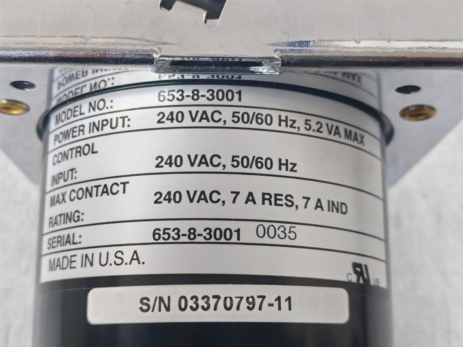AUTOMATIC TIMING & CONTROLS 653-8-3001 AUTOMATIC TIMING & CONTROLS 653-8-3001 MICROPROCESSOR TIMER 240VAC 6