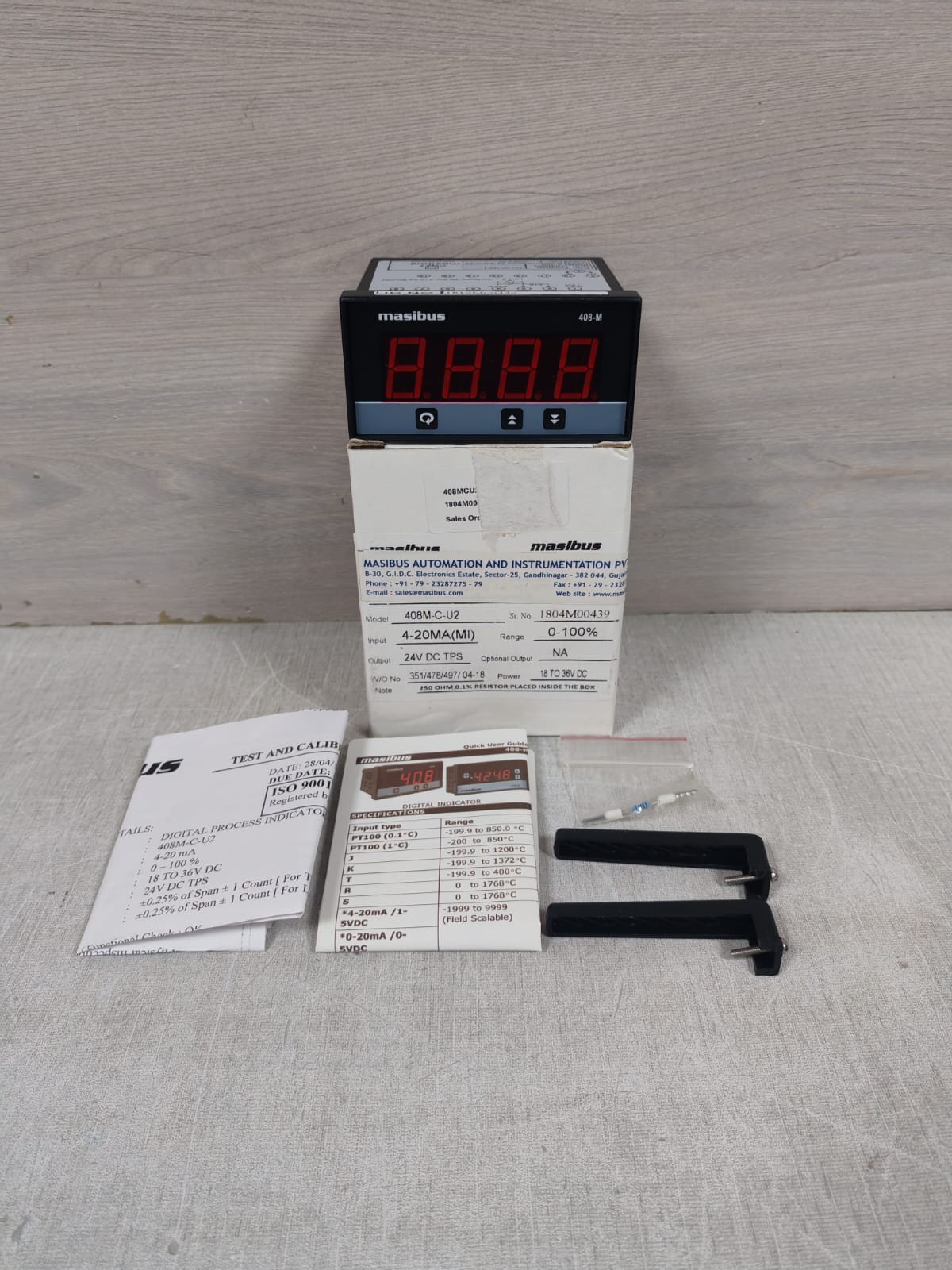 MASIBUS 408-M / 408M-C-U2 DIGITAL INDICATOR 24VDC