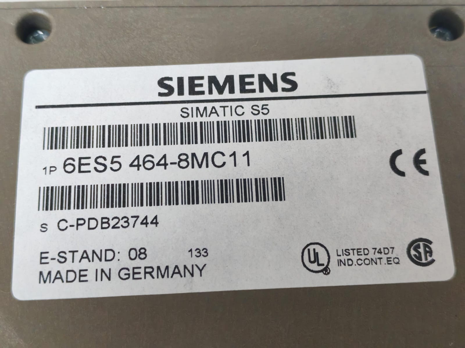 Siemens 6ES5-464-8MC11 SIEMENS SIMATIC S5 6ES5-464-8MC11 ANALOG INPUT MODULE 24VDC 8