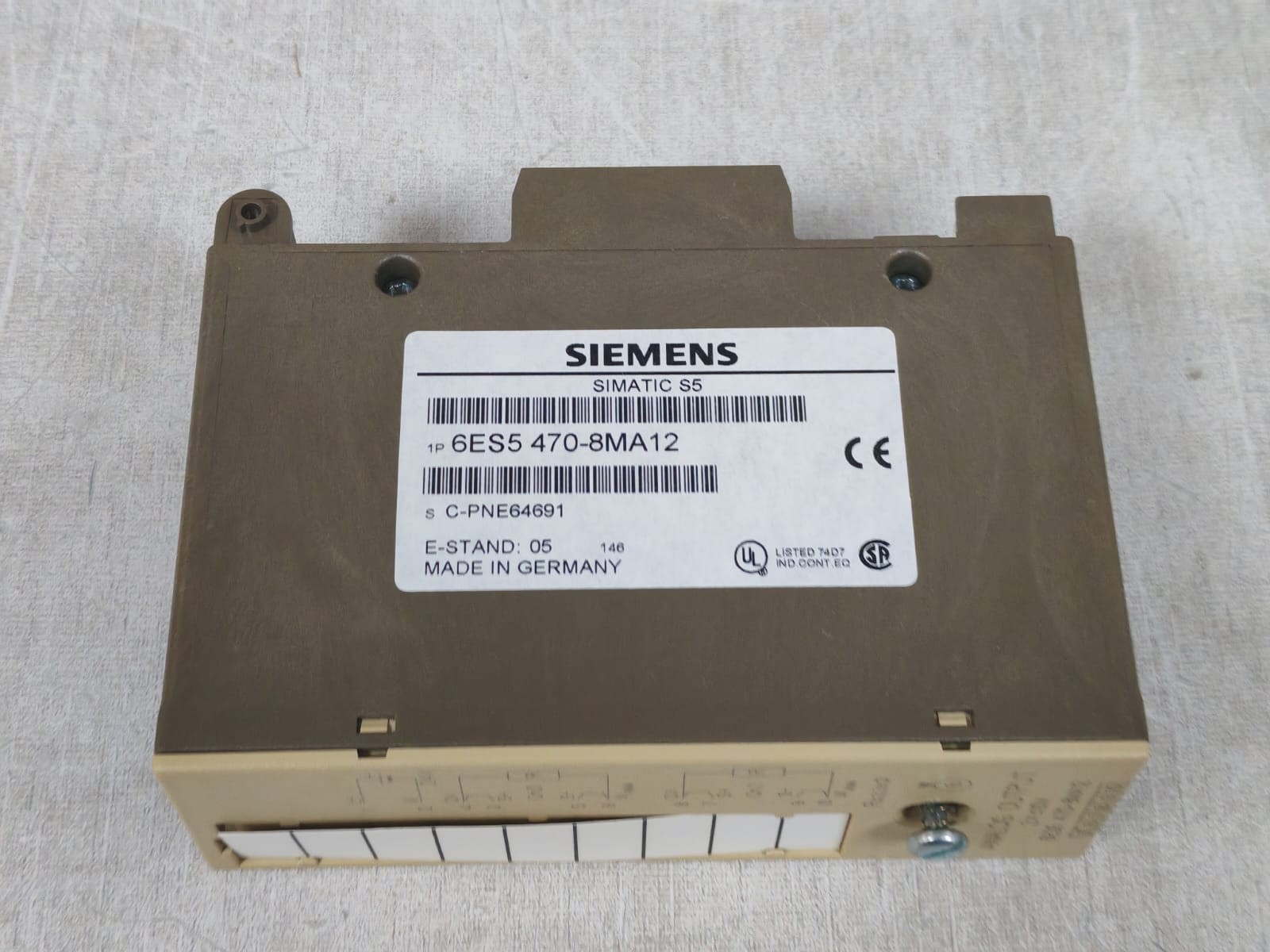 Siemens 6ES5-470-8MA12 SIEMENS SIMATIC S5 6ES5-470-8MA12 ANALOG INPUT MODULE 24VDC 8