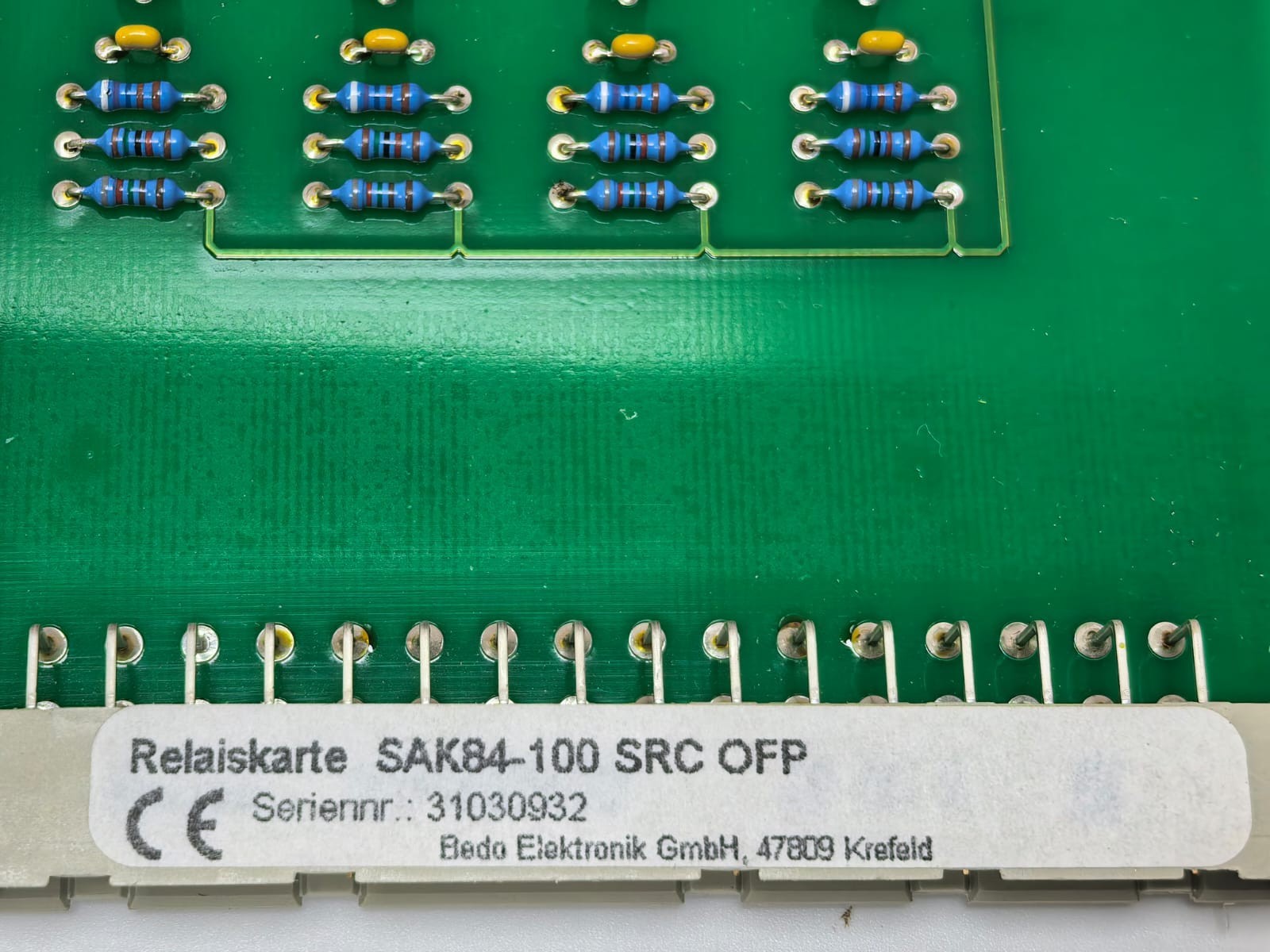 BEDO SAK84-100 BEDO RELAISKARTE SAK84-100 SRC OFP RELAIS OUTPUT-D0-4 4