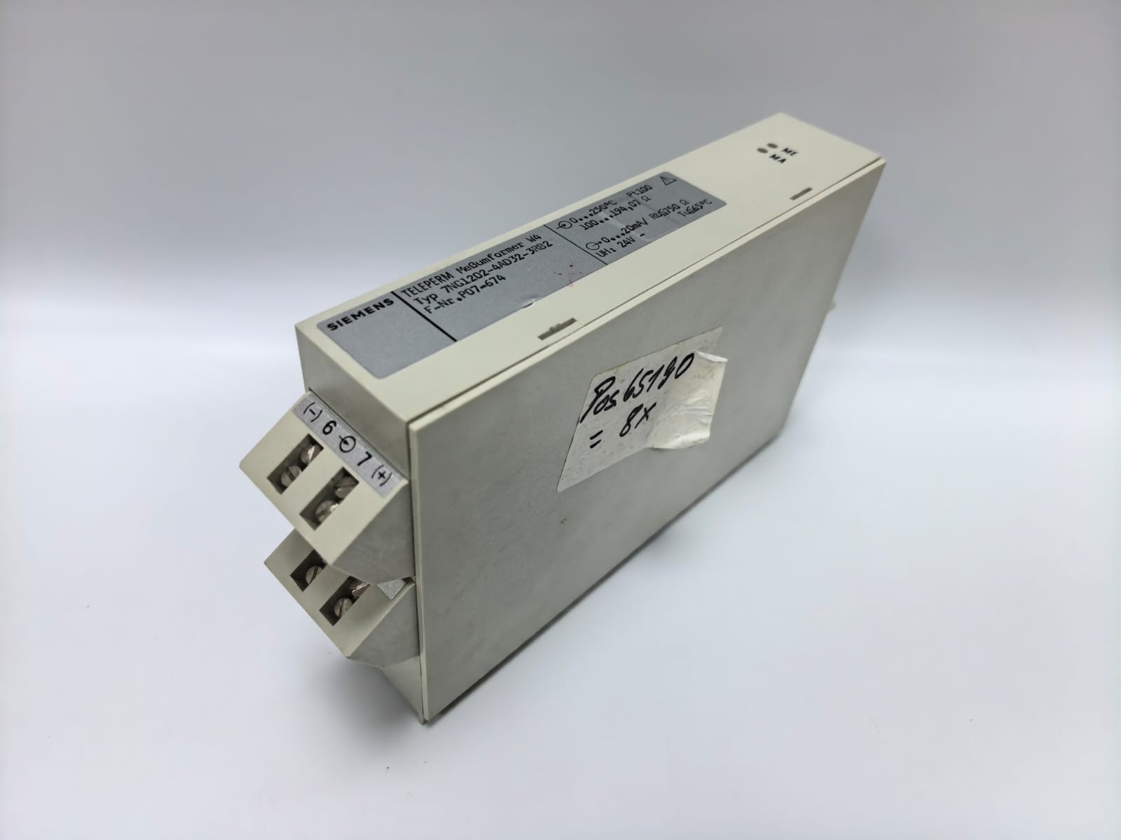 Siemens 7NG1202-4AD32-3RB2 SIEMENS 7NG1202-4AD32-3RB2 TELEPERM TRANSDUCER 8