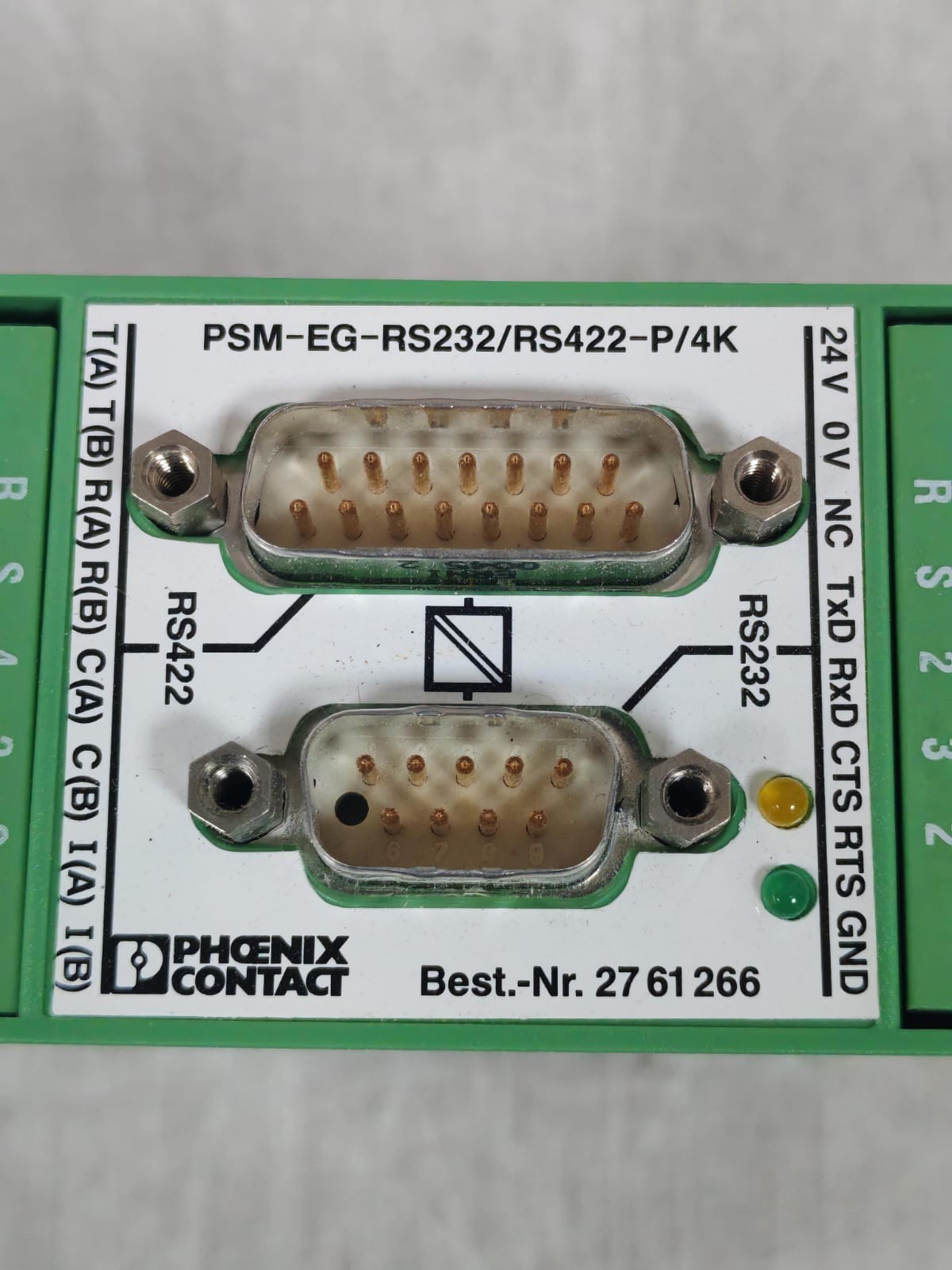 Phoenix Contact PSM-EG-RS232/RS422-P/4K 2761266 PHOENIX CONTACT PSM-EG-RS232/RS422-P/4K 2761266 INTERFACE CONVERTER 3