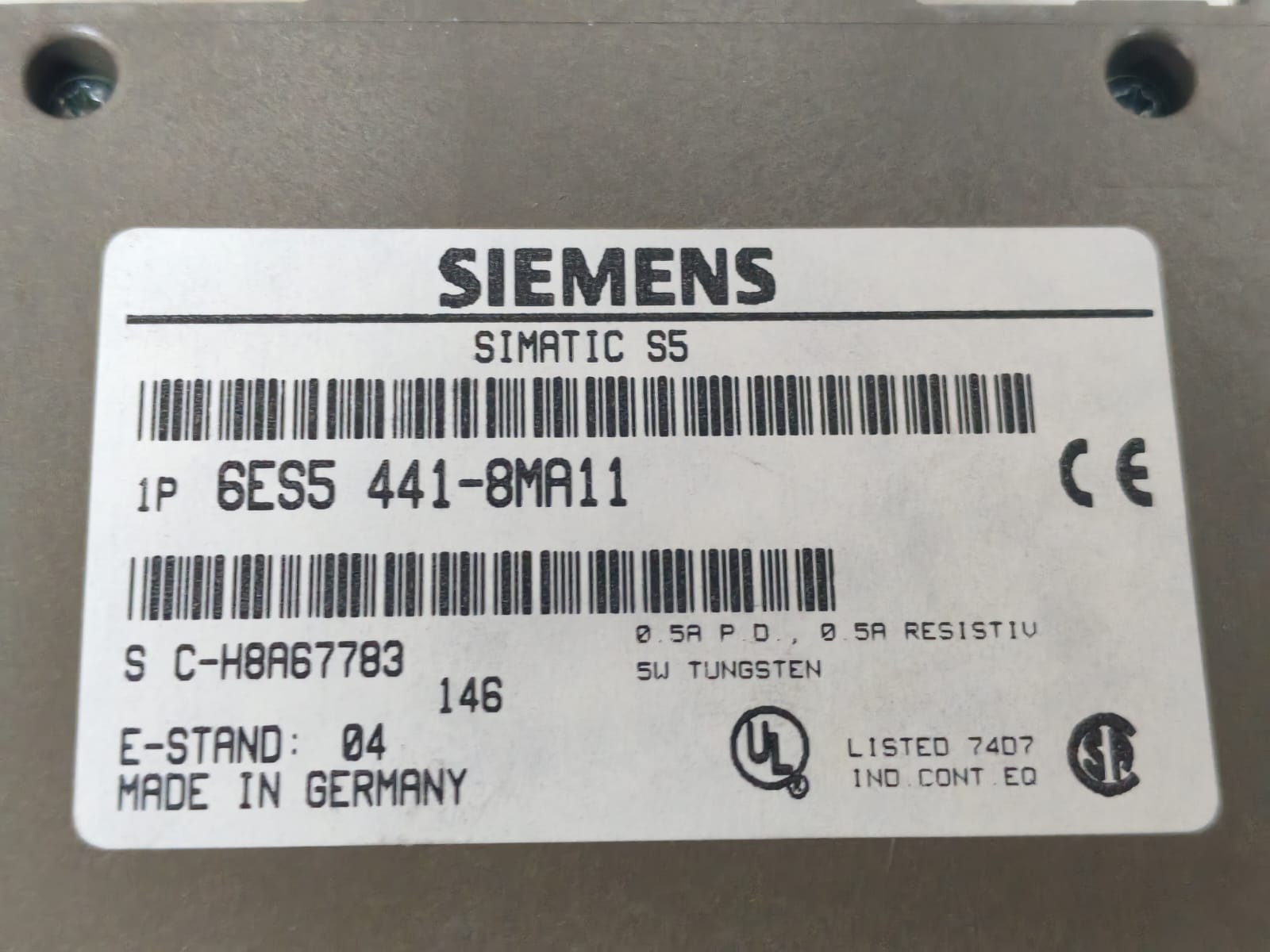 Siemens 6ES5-441-8MA11 SIEMENS SIMATIC S5 6ES5-441-8MA11 DIGITAL OUTPUT MODULE 24VDC 6
