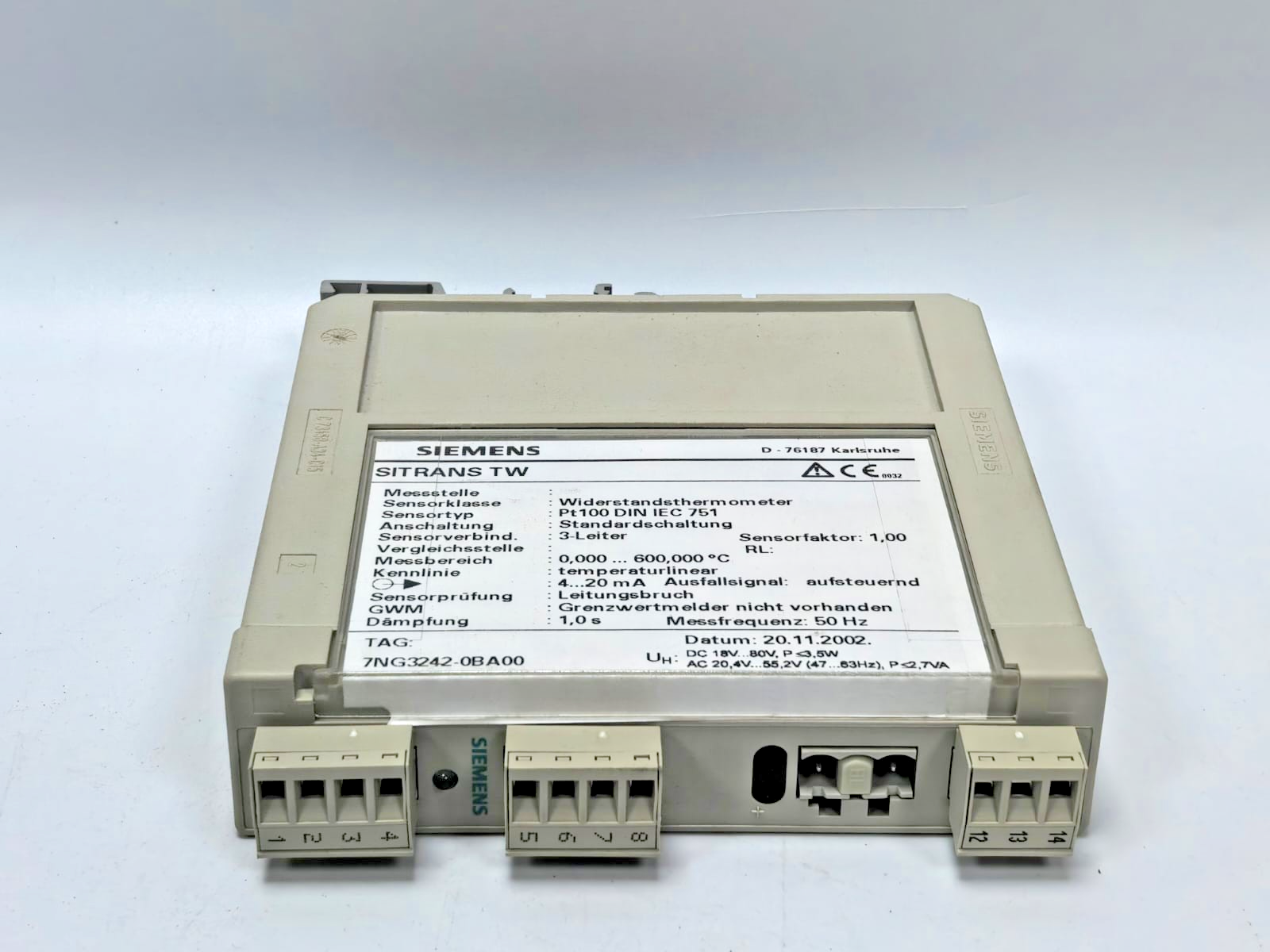 Siemens 7NG3242-0BA00 SIEMENS 7NG3242-0BA00 SITRANS TW UNIVERSAL TRANSMITTER 7