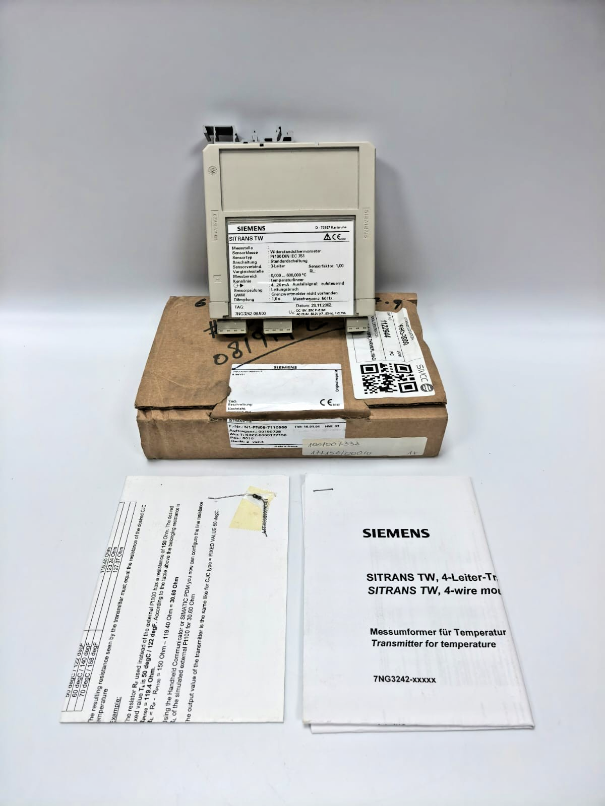 SIEMENS 7NG3242-0BA00 SITRANS TW UNIVERSAL TRANSMITTER