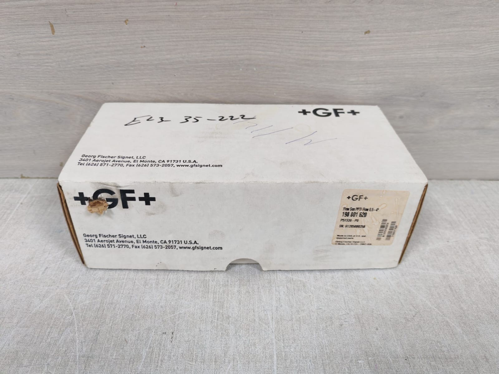GEORGE FISCHER 198 801 620 GEORGE FISCHER 198 801 620 FLOW SENSOR PPTI FLOW 0.5-4 10