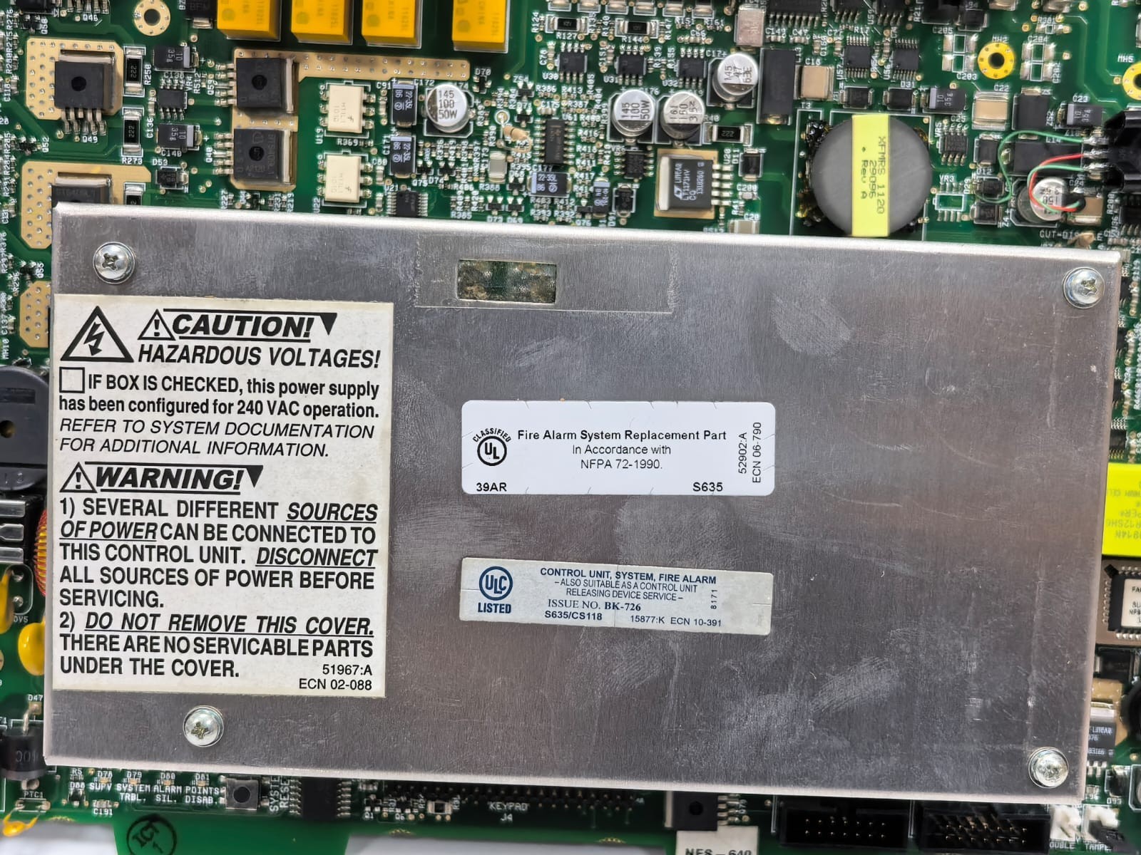 NOTIFIER NFS-640PCA NOTIFIER NFS-640PCA CONTROL PANEL REPLACEMENT BOARD 3