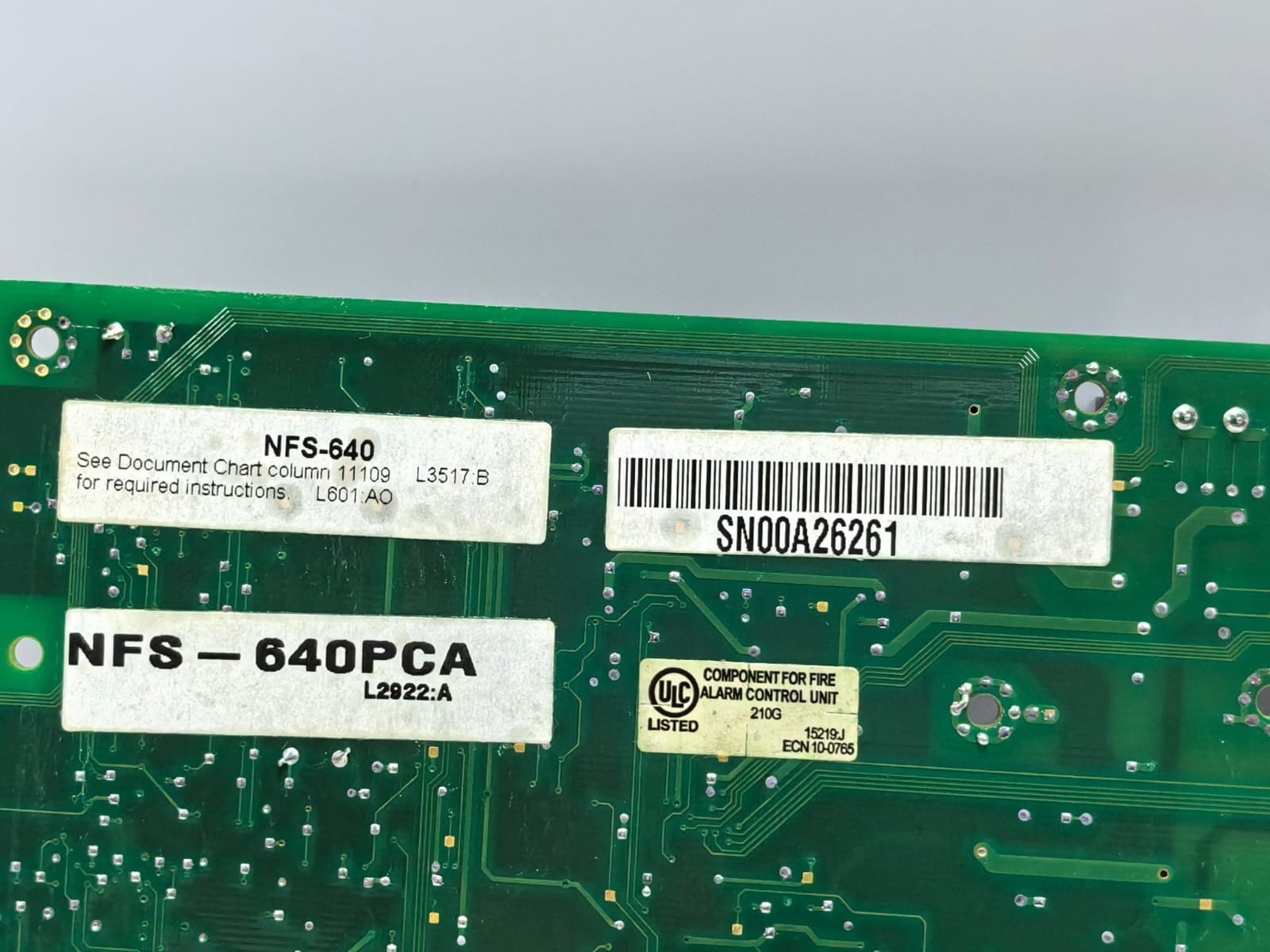 NOTIFIER NFS-640PCA NOTIFIER NFS-640PCA CONTROL PANEL REPLACEMENT BOARD 10