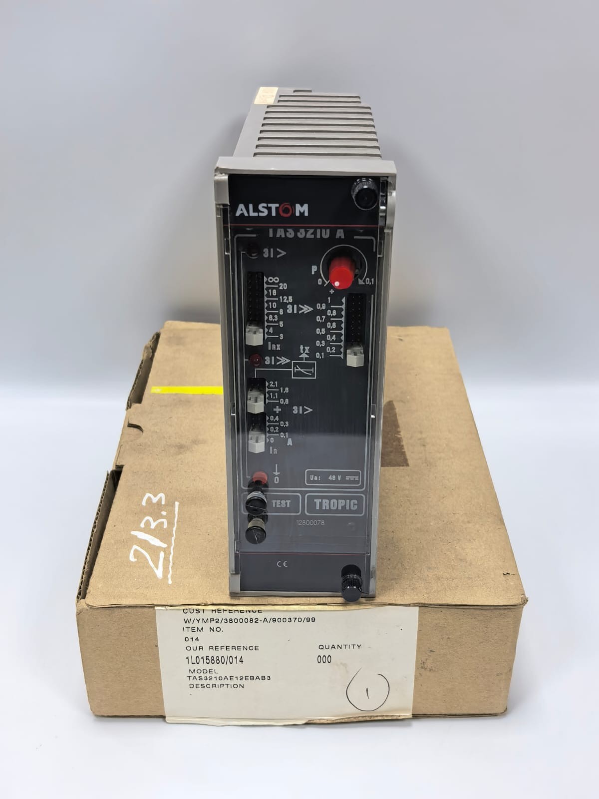 ALSTOM TAS 3210 A TROPIC 12800078 RELAY MODULE