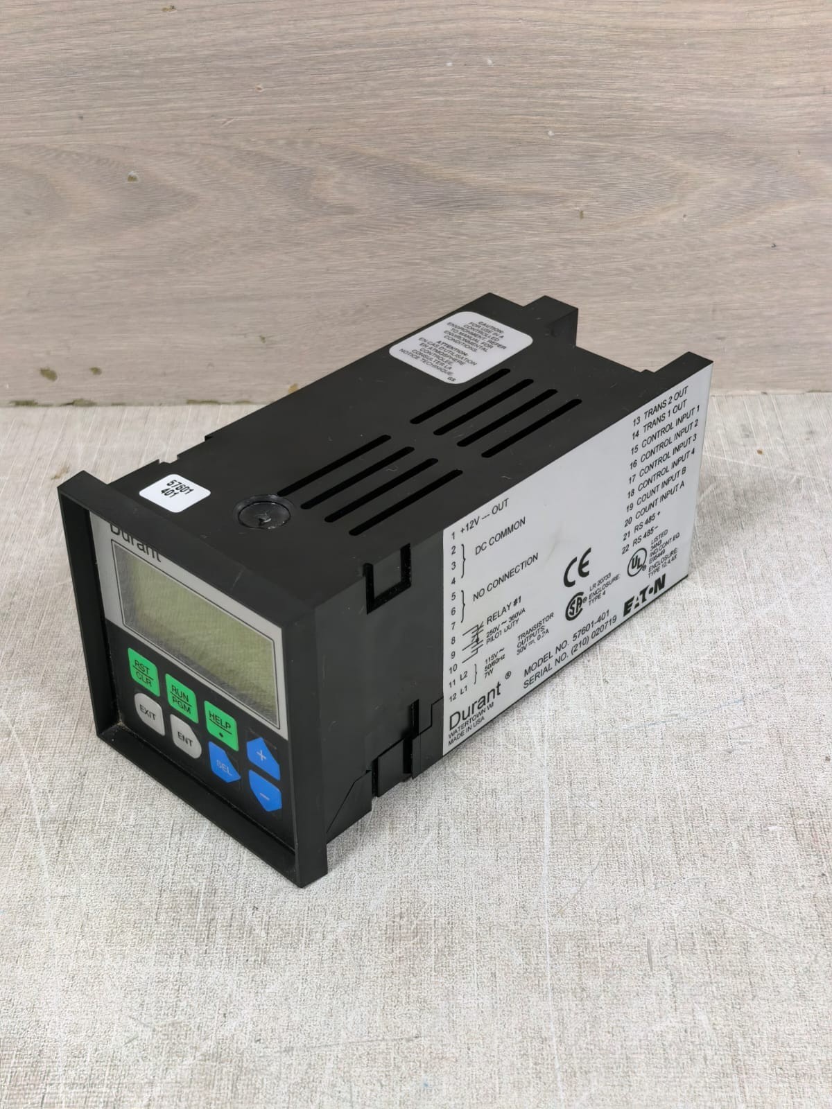 DURANT 57601-401 DURANT 57601-401 DIGITAL RATEMETER COUNTER 4