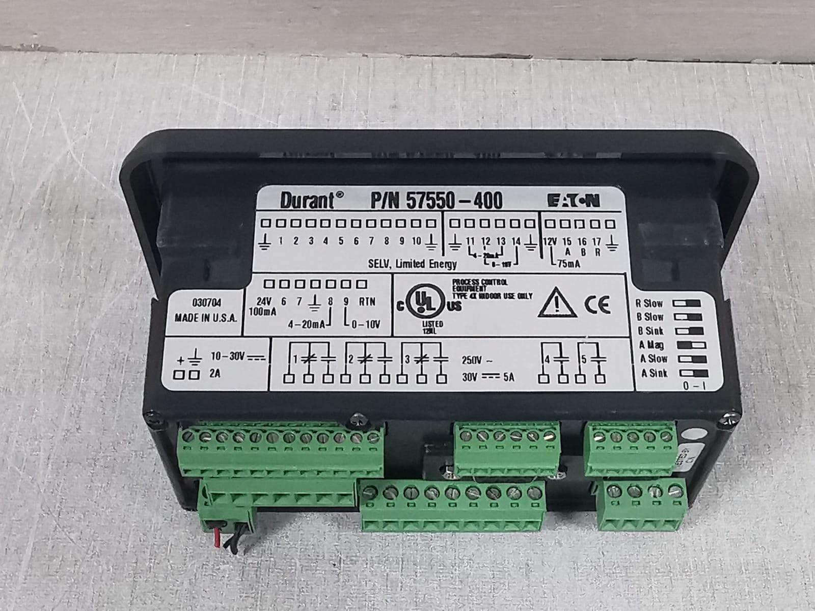 EATON DURANT 57550-400 EATON DURANT 57550-400 INDUSTRIAL CONTROL UNIT 9