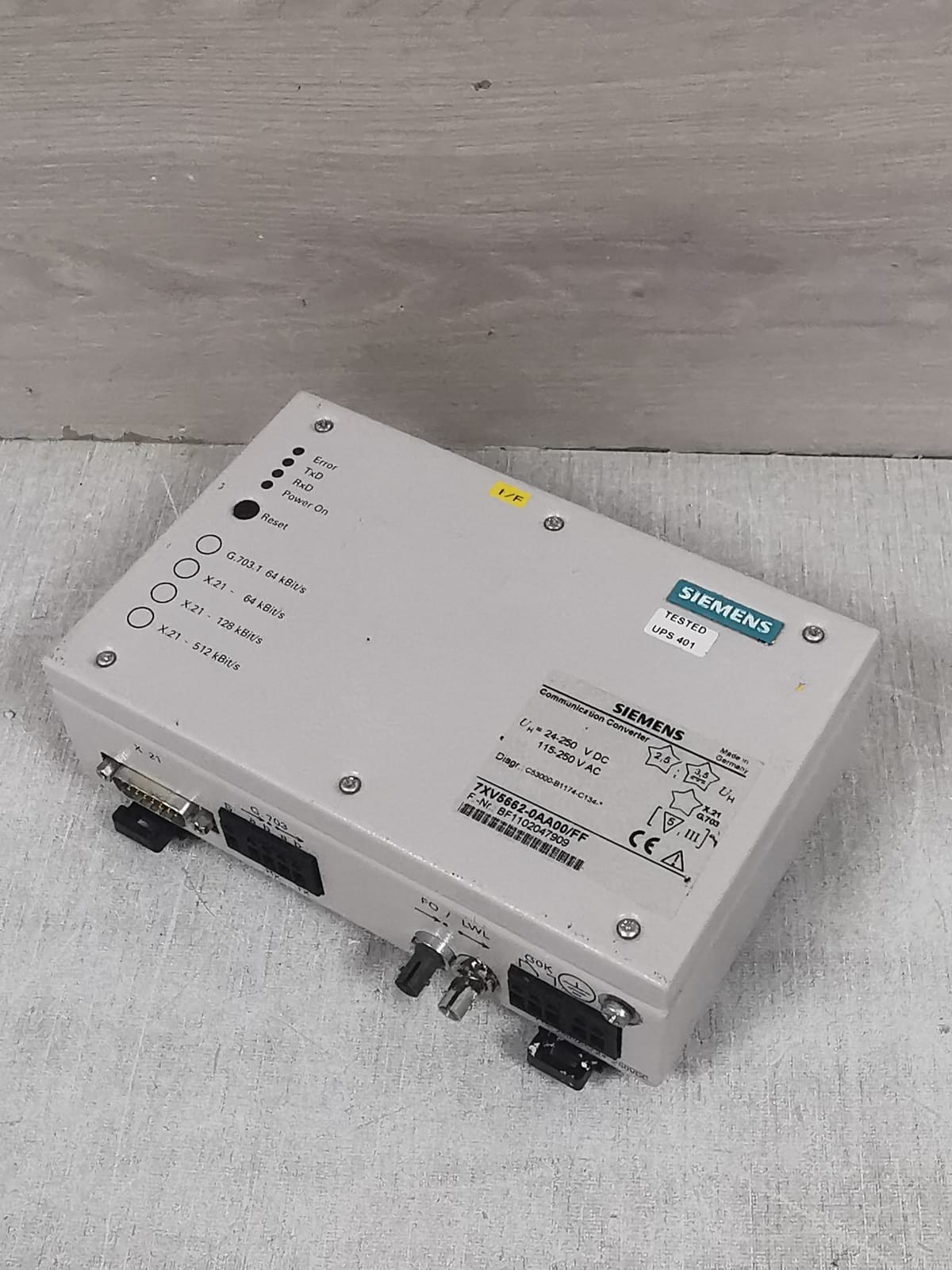 Siemens 7XV5662-0AA00/FF SIEMENS 7XV5662-0AA00/FF COMMUNICATION CONVERTER 115-250VA 5