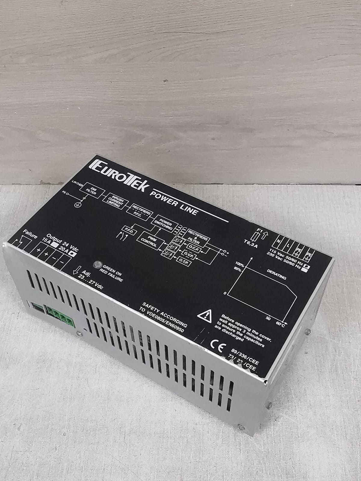 EUROTEK ET-SW/115/24/15/NB / ET-SW/115/24/15/N/B/P EUROTEK ET-SW/115/24/15/NB / ET-SW/115/24/15/N/B/P SWITCHED POWER SUPPLY 3