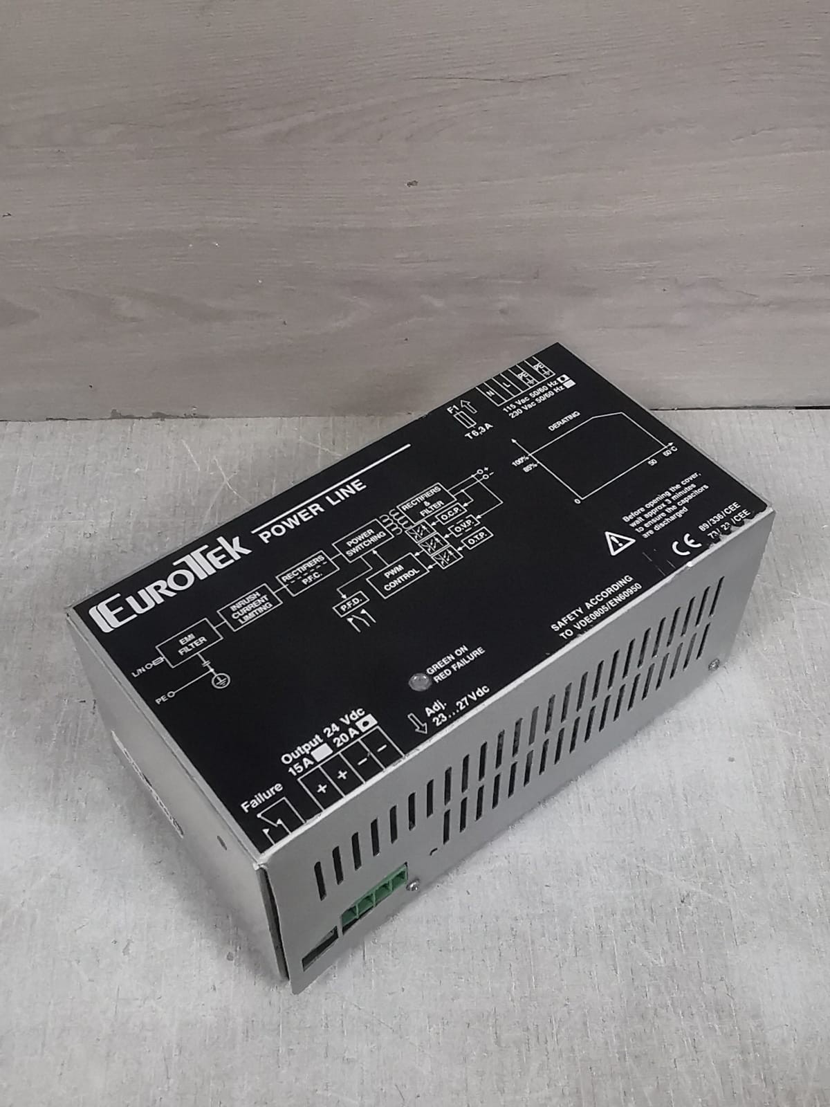 EUROTEK ET-SW/115/24/15/NB / ET-SW/115/24/15/N/B/P EUROTEK ET-SW/115/24/15/NB / ET-SW/115/24/15/N/B/P SWITCHED POWER SUPPLY 4