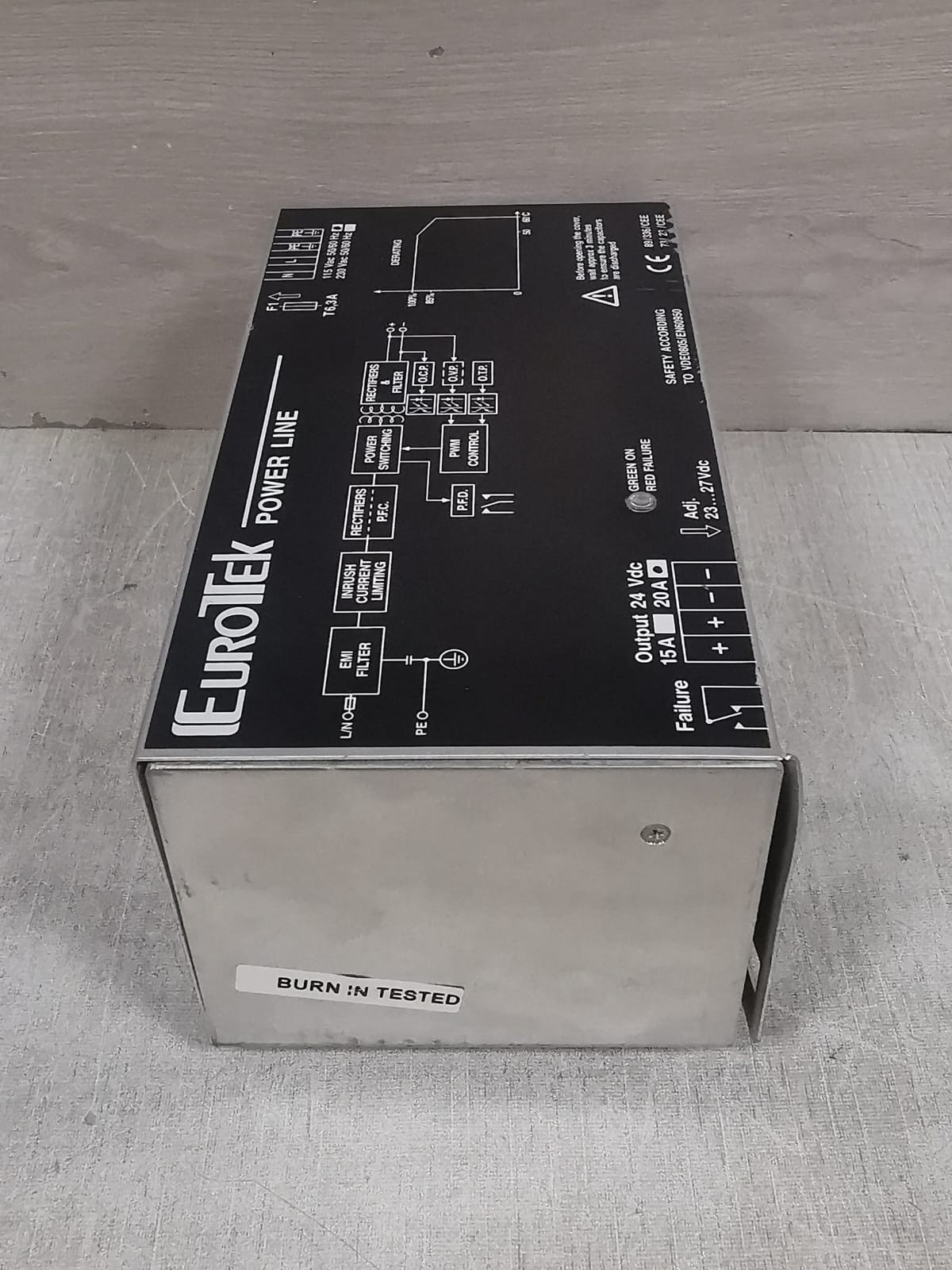 EUROTEK ET-SW/115/24/15/NB / ET-SW/115/24/15/N/B/P EUROTEK ET-SW/115/24/15/NB / ET-SW/115/24/15/N/B/P SWITCHED POWER SUPPLY 7