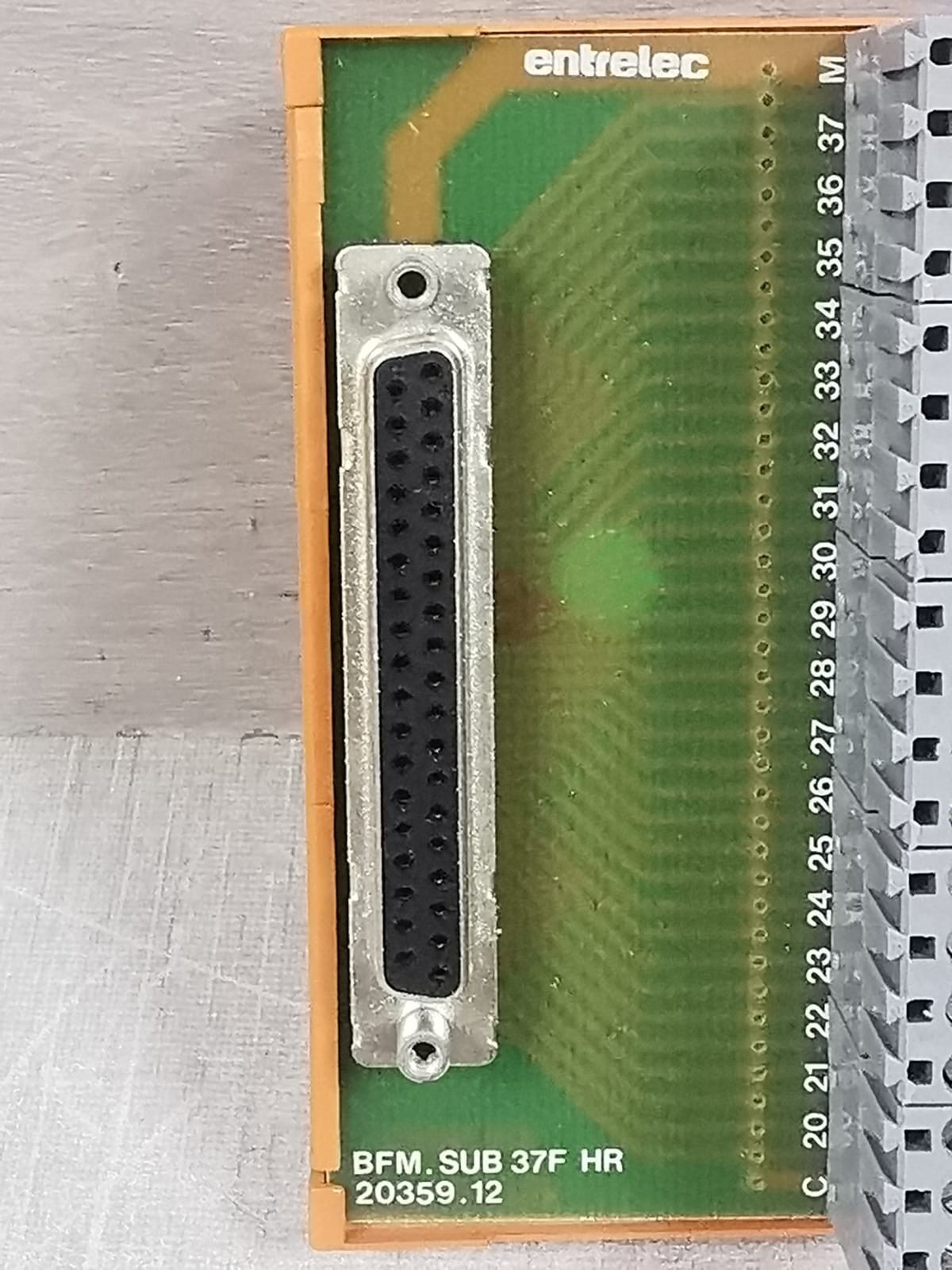 ENTRELEC BY ABB BFM.SUB 37F HR 20359.12 ENTRELEC BY ABB BFM.SUB 37F HR 20359.12 TERMINAL BLOCK 5