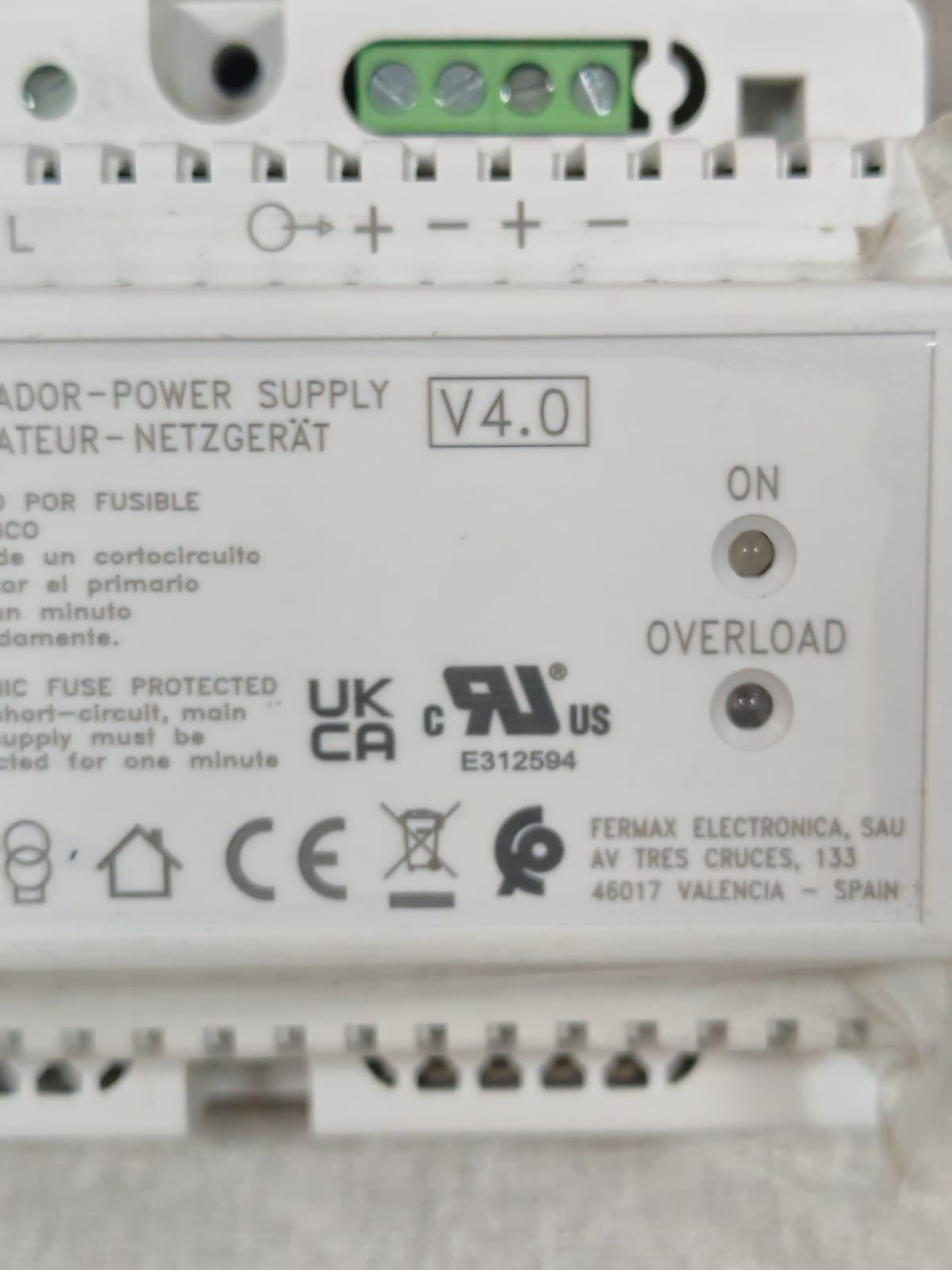 FERMAX REF.4813 V4.0 FERMAX REF.4813 ALIMENTADOR POWER SUPPLY V4.0 100-240V 5