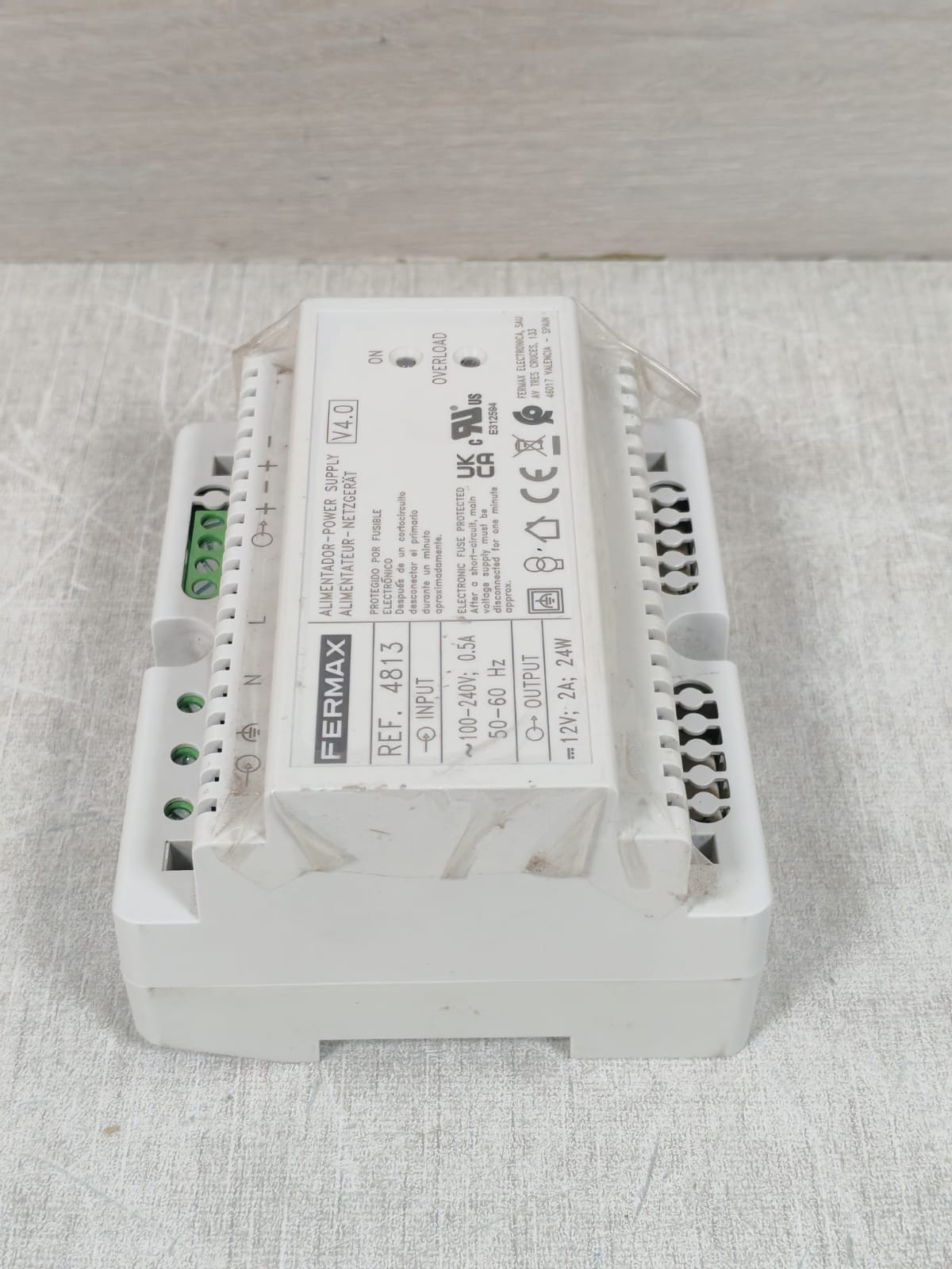 FERMAX REF.4813 V4.0 FERMAX REF.4813 ALIMENTADOR POWER SUPPLY V4.0 100-240V 6