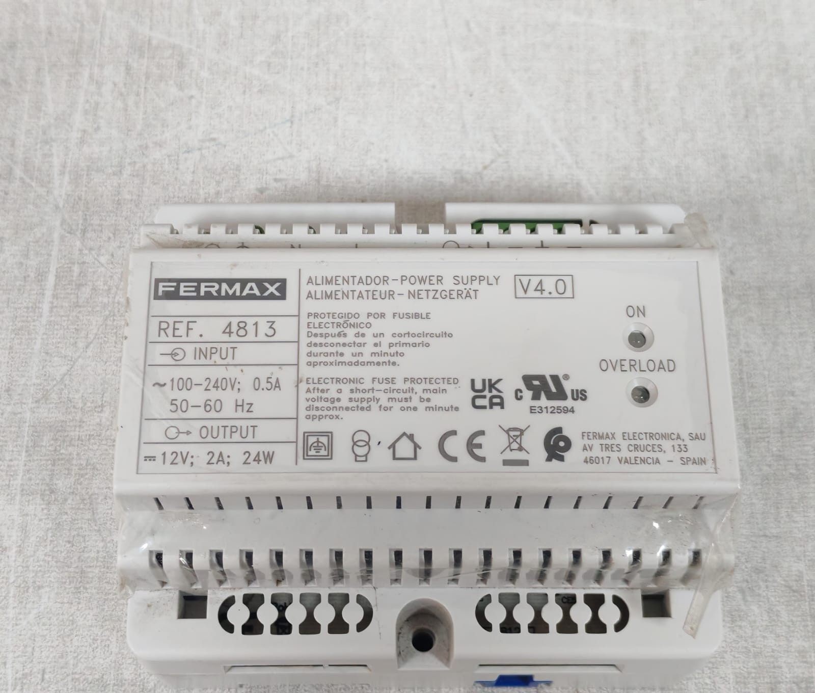 FERMAX REF.4813 V4.0 FERMAX REF.4813 ALIMENTADOR POWER SUPPLY V4.0 100-240V 10
