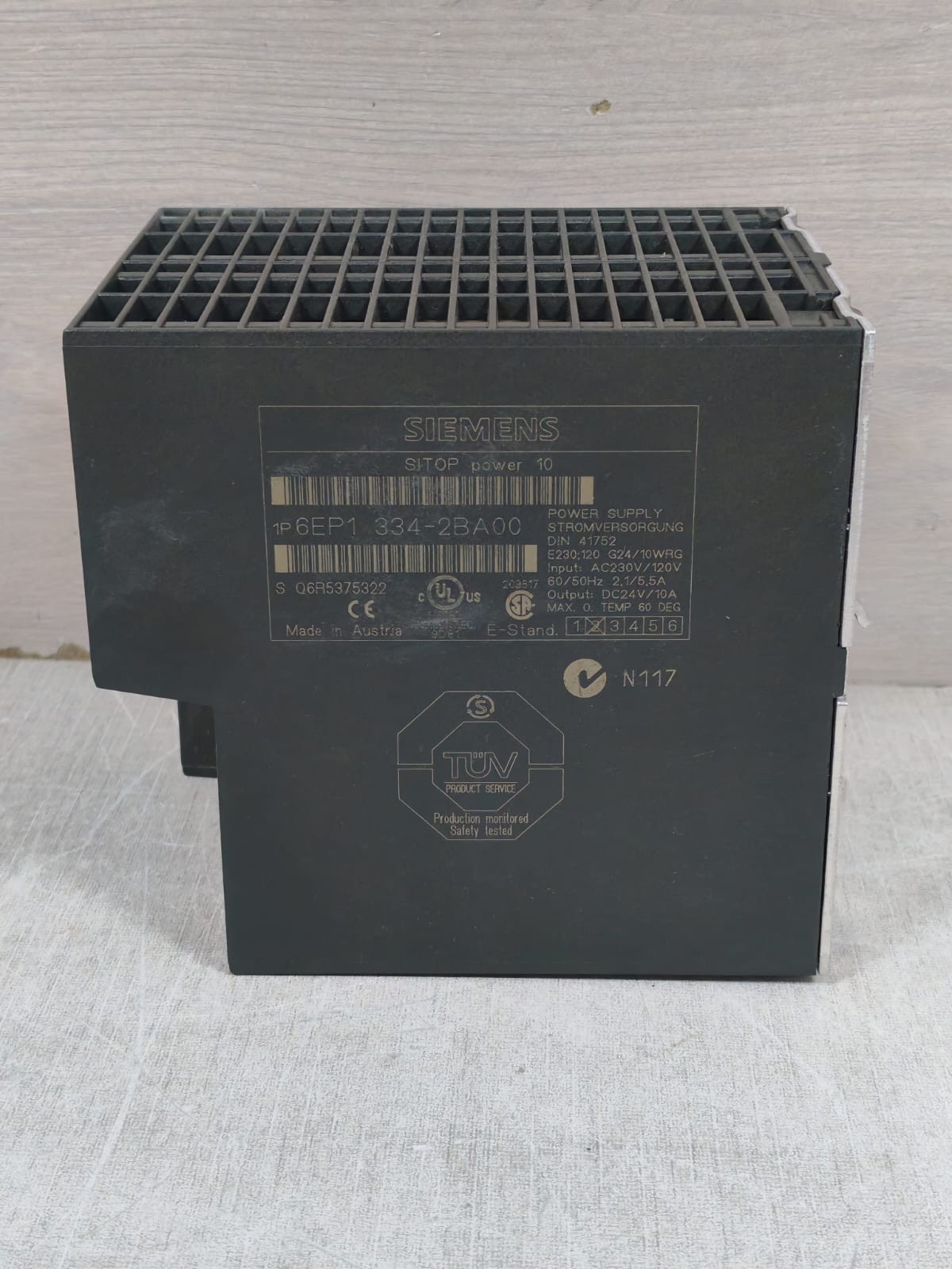 Siemens 6EP1334-2BA00 SIEMENS SITOP POWER 10 6EP1334-2BA00 POWER SUPPLY 5