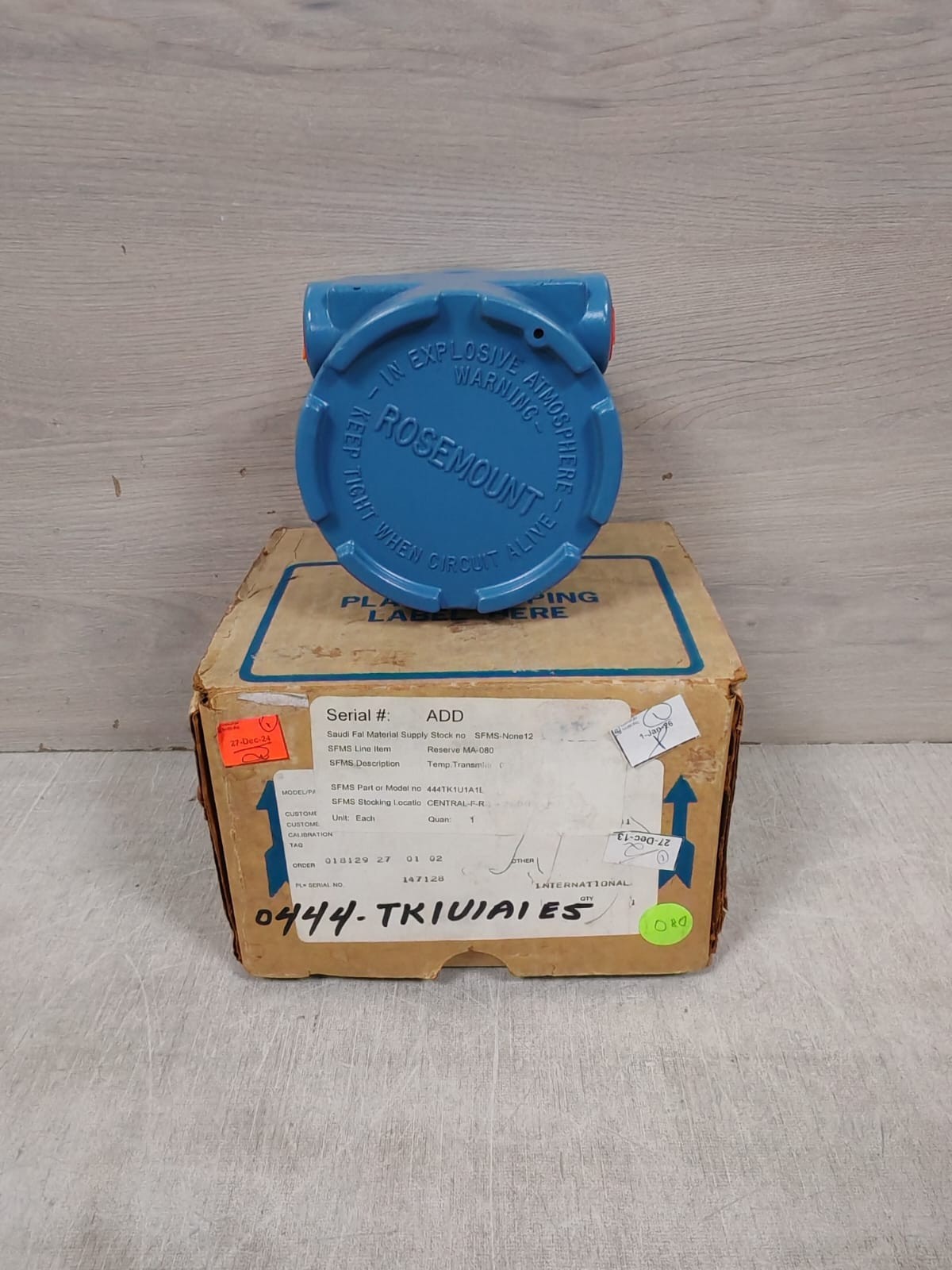 ROSEMOUNT 444TK1U1A1E5 TEMPERATURE TRANSMITTER 45VDC