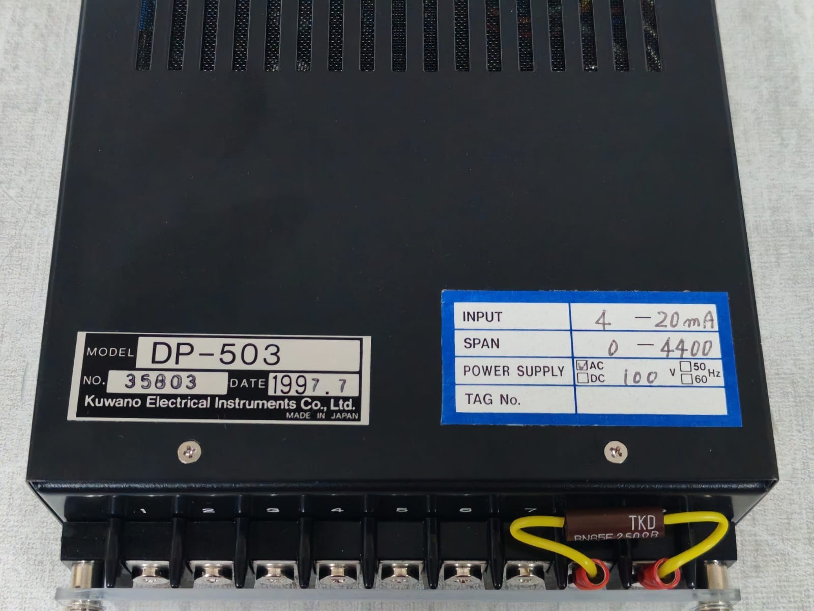 KUWANO ELECTRICAL INTRUMENTS DP-503 KUWANO ELECTRICAL INTRUMENTS DP-503 MODULE 100V 6