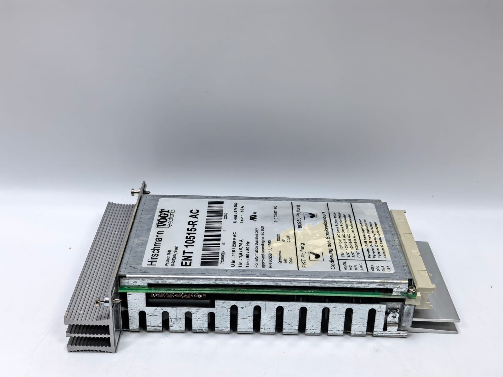 HIRSCHMANN ENT 10515-R AC HIRSCHMANN ENT 10515-R AC POWER SUPPLY 9