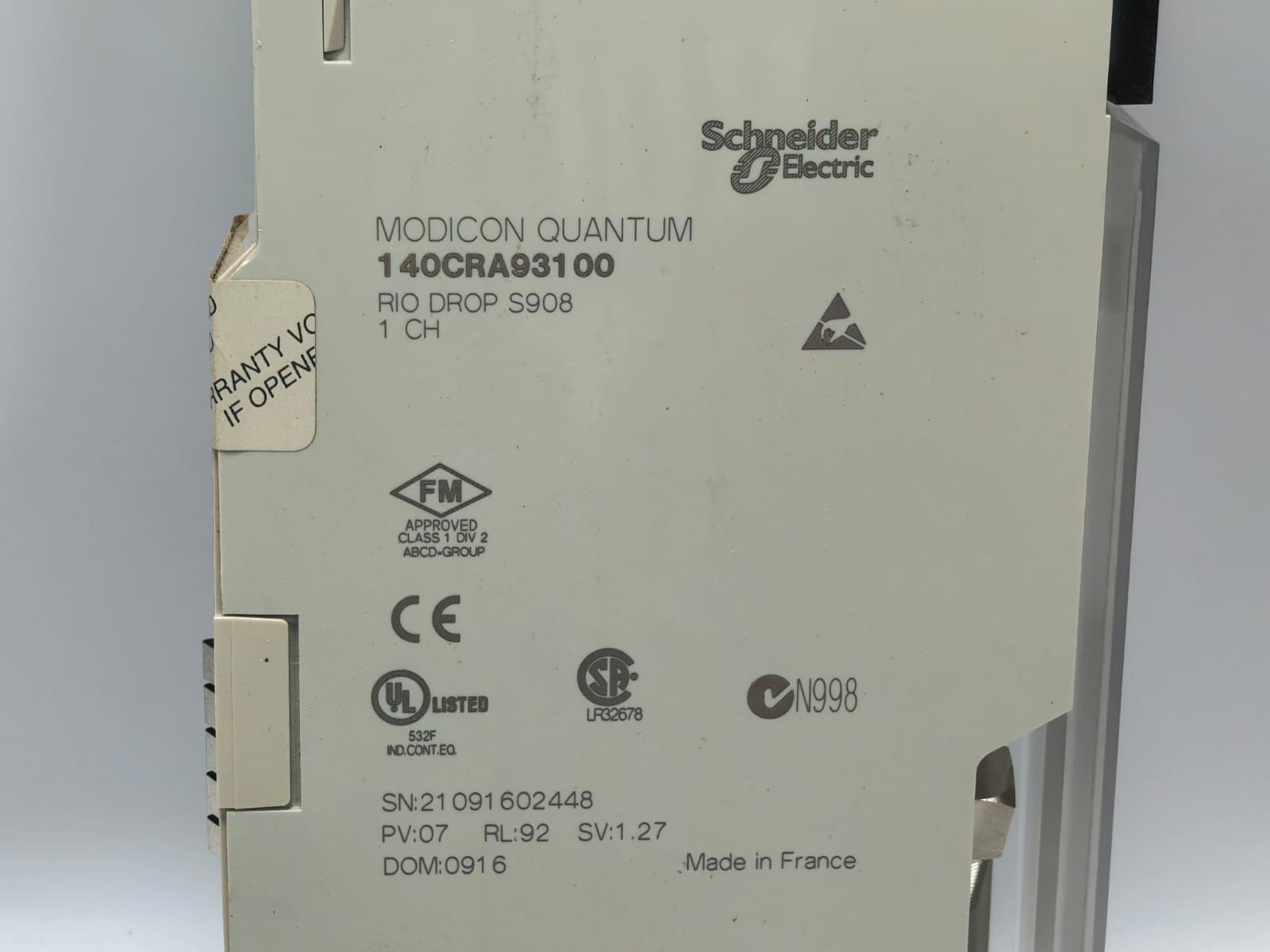 Schneider Electric 140CRA93100 SCHNEIDER ELECTRIC 140CRA93100 MODICON QUANTUM 4