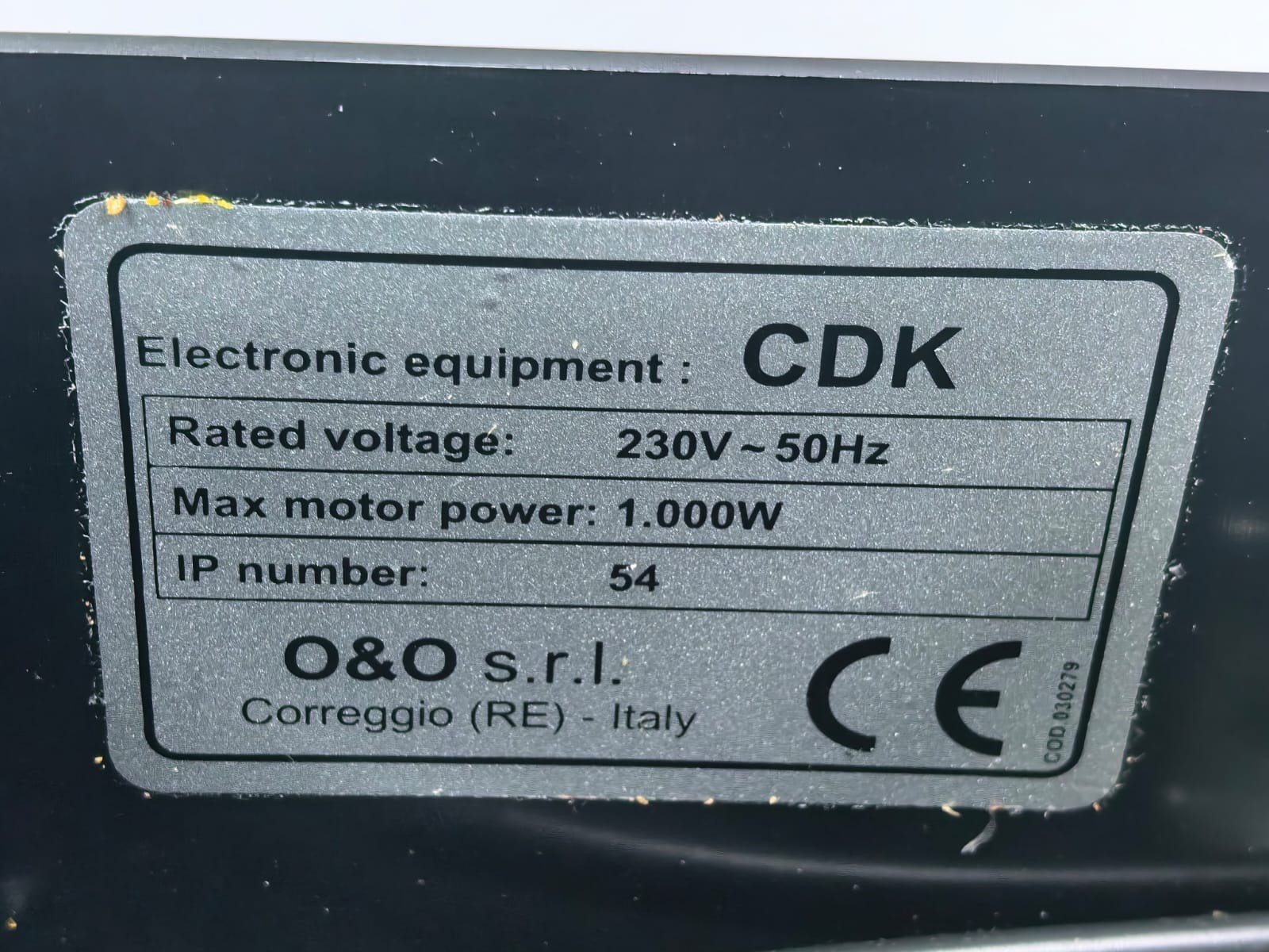 O&O 030277-001 O&O CDK-STD ELECTRONIC CONTROL BOARD 030277-001 6