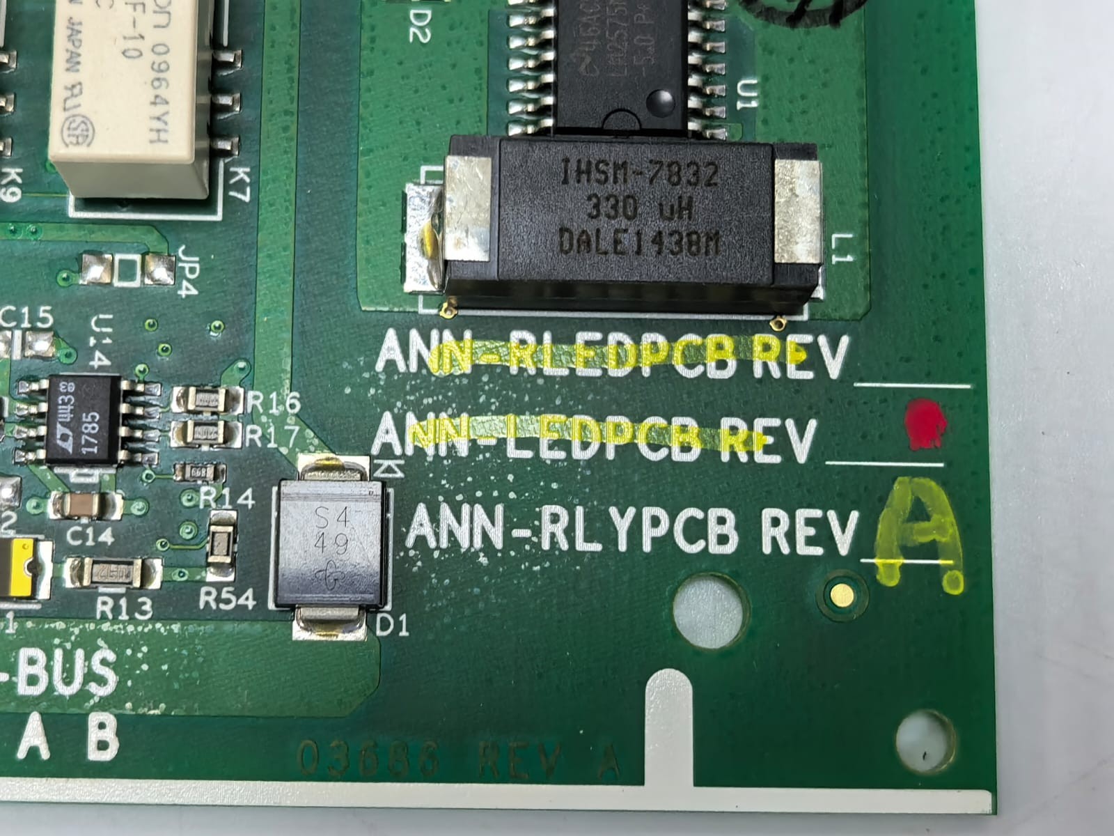 NOTIFIER N-ANN-RLY/ ANN-RLYPCB NOTIFIER N-ANN-RLY/ ANN-RLYPCB REV.A RELAY MODULE 3