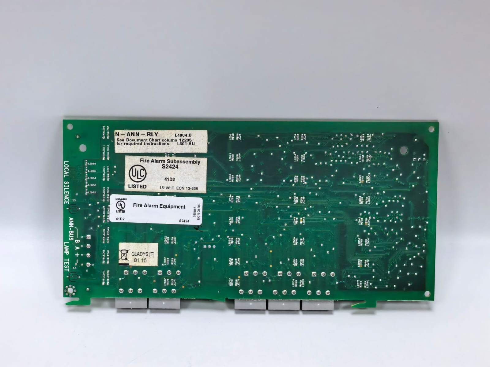 NOTIFIER N-ANN-RLY/ ANN-RLYPCB NOTIFIER N-ANN-RLY/ ANN-RLYPCB REV.A RELAY MODULE 5