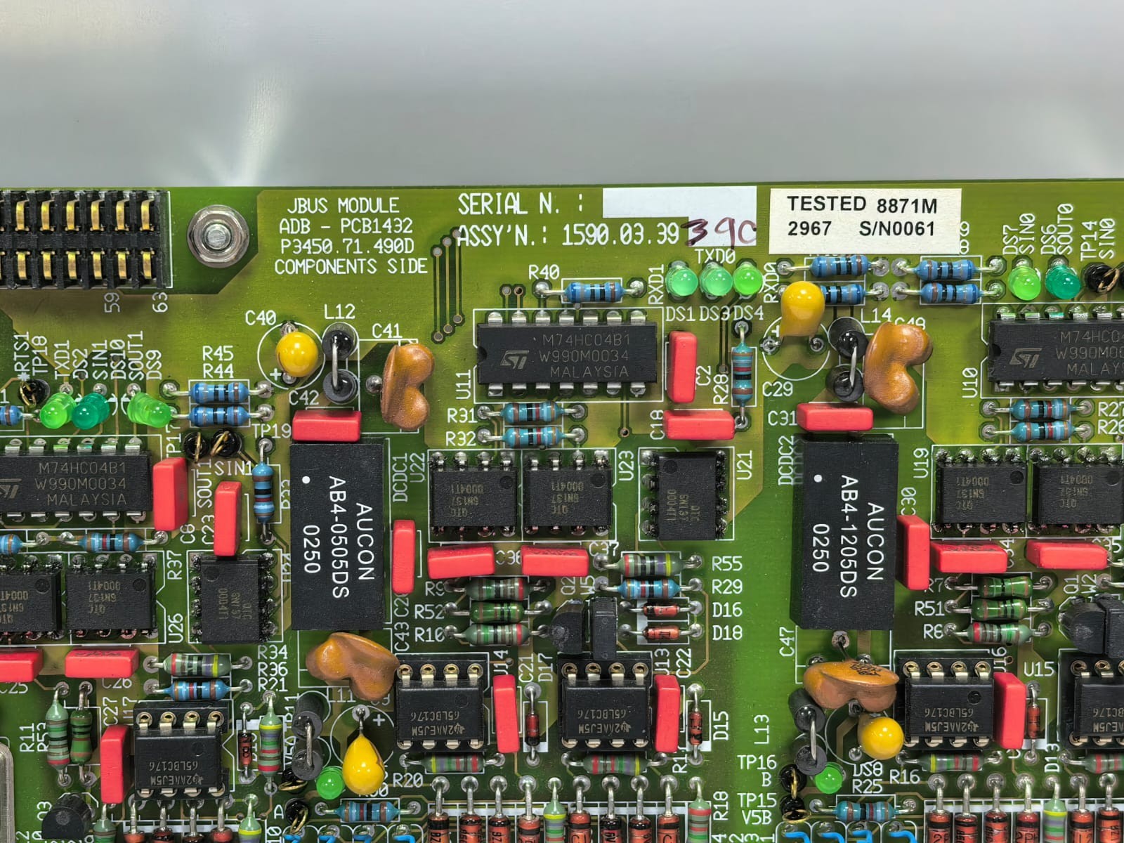JBUS MODULE ADB-PCB1432 /P3450.71490D JBUS MODULE ADB-PCB1432 /P3450.71490D PCB BOARD 1590.03.39 2