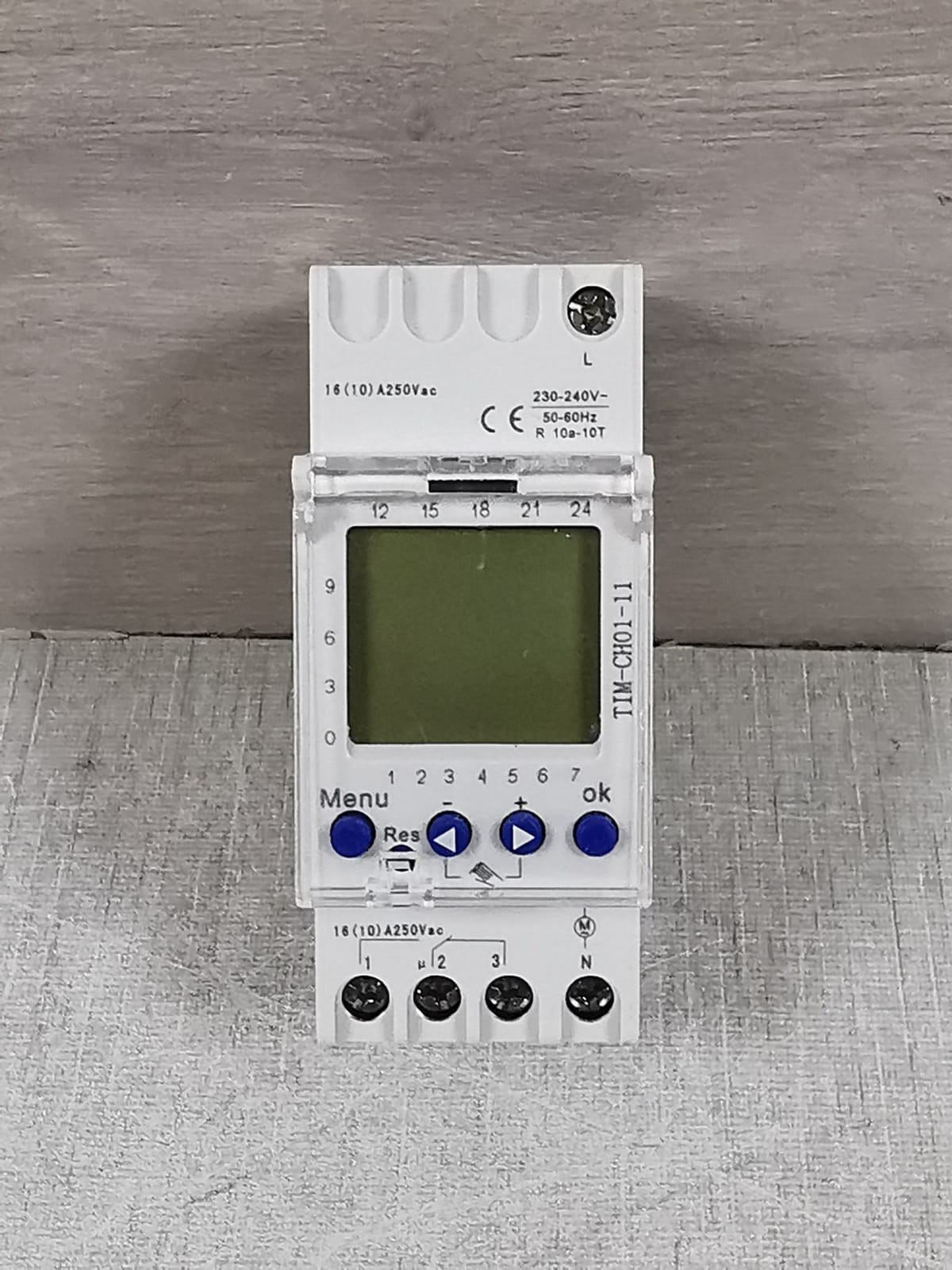 Unbranded TIM-CH01-11 TIM-CH01-11 PROGRAMMABLE TIMER 230-240V 2