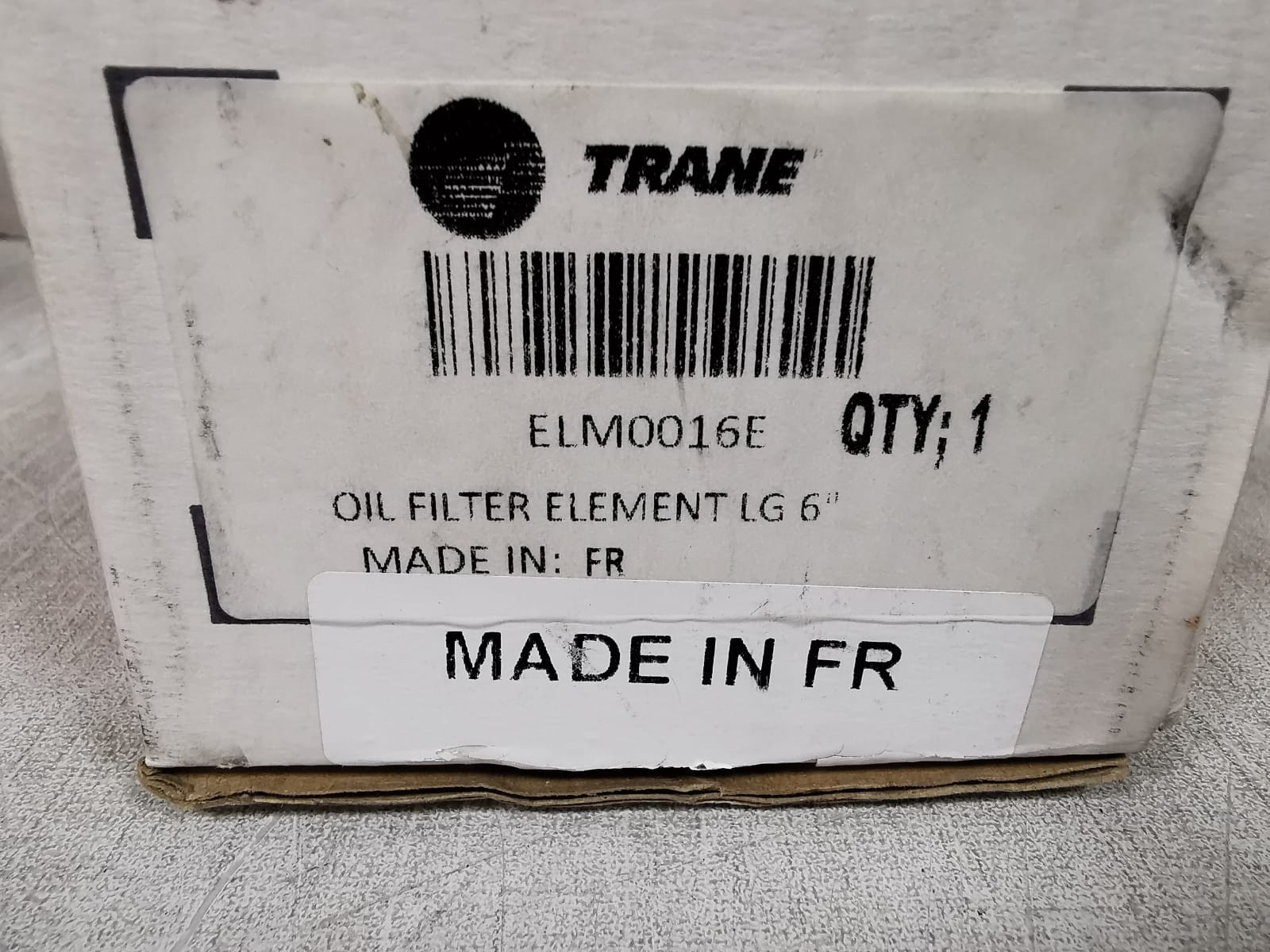 Trane ELM0016E TRANE ELM0016E OIL FILTER ELEMENT LG 6" 10