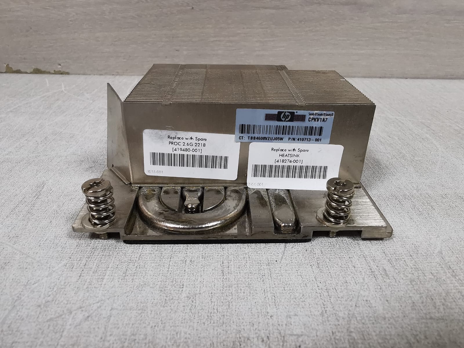HP 412720-001 CO-418274-001 HP 412720-001 CO-418274-001 BL465C HEATSINK W/ TERMINAL GREASE 4