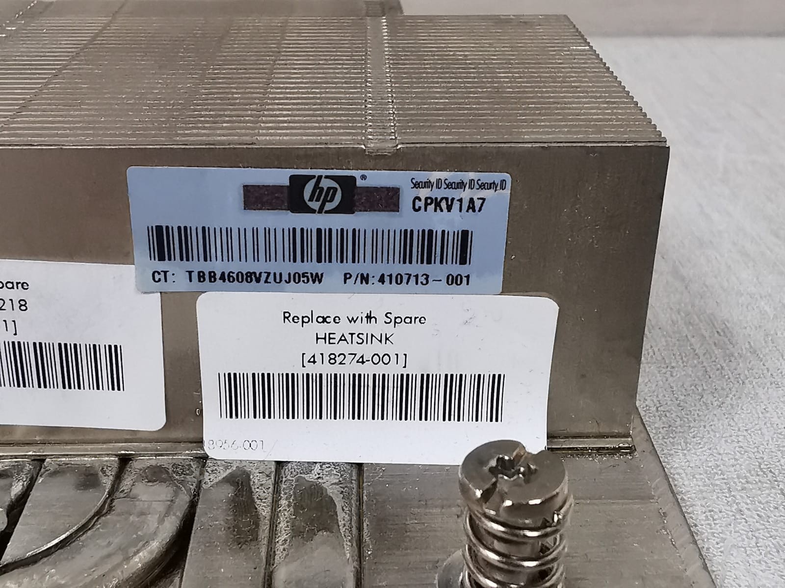 HP 412720-001 CO-418274-001 HP 412720-001 CO-418274-001 BL465C HEATSINK W/ TERMINAL GREASE 7