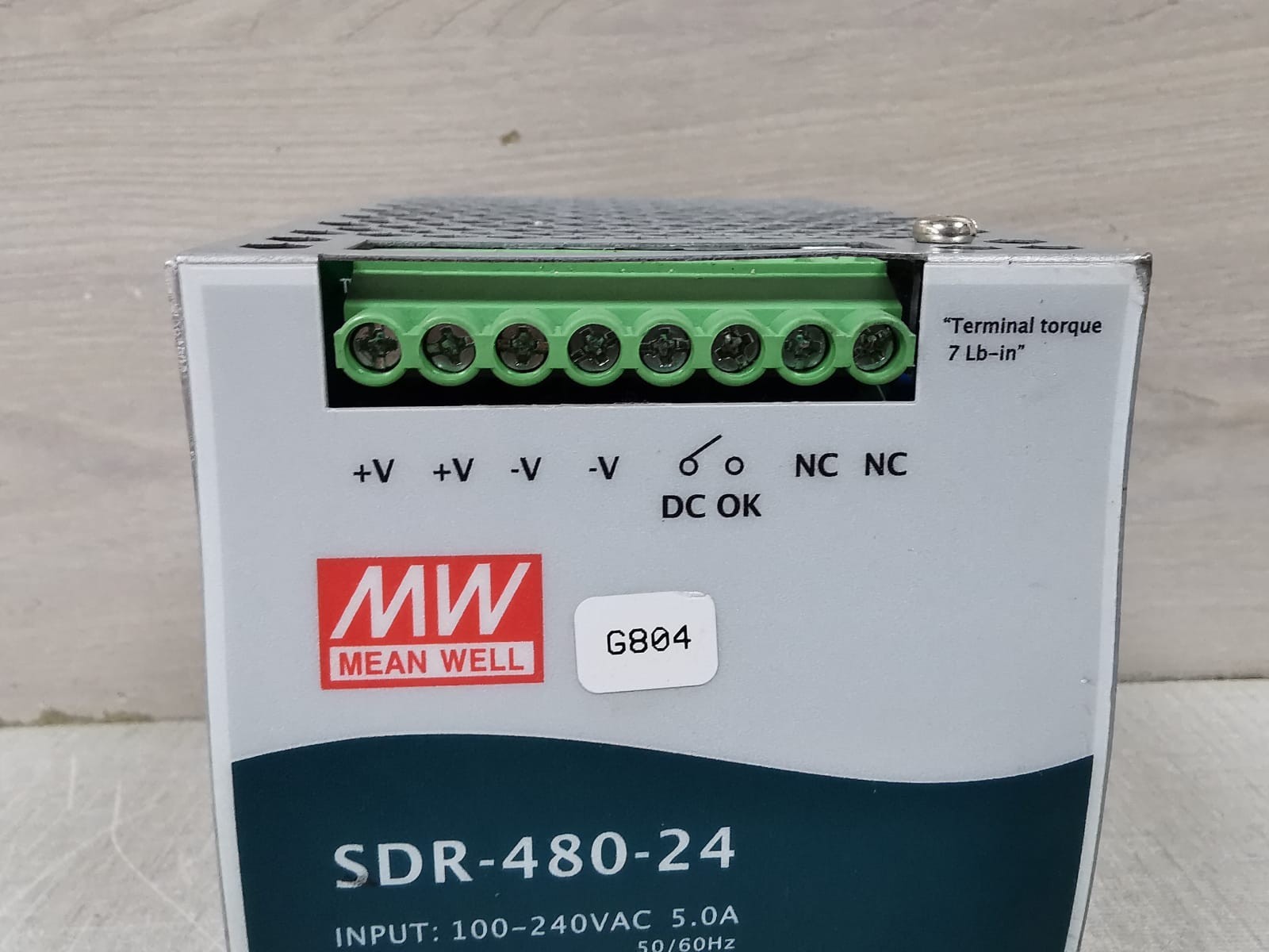 MEAN WELL SDR-480-24 MEANWELL SDR-480-24 SWITCHING POWER SUPPLY 2