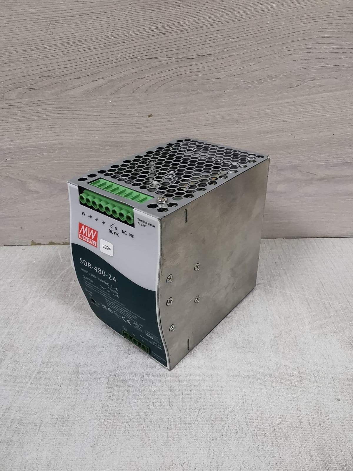 MEAN WELL SDR-480-24 MEANWELL SDR-480-24 SWITCHING POWER SUPPLY 5