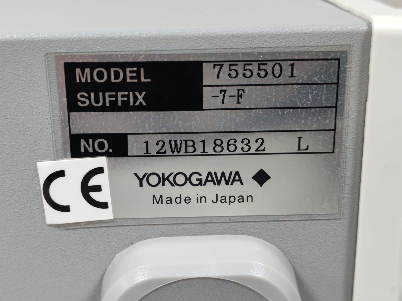 Yokogawa 7-F YOKOGAWA 7555 / 755501 -7-F 12WB18632 L DIGITAL MULTIMETER UNIT 230V 8