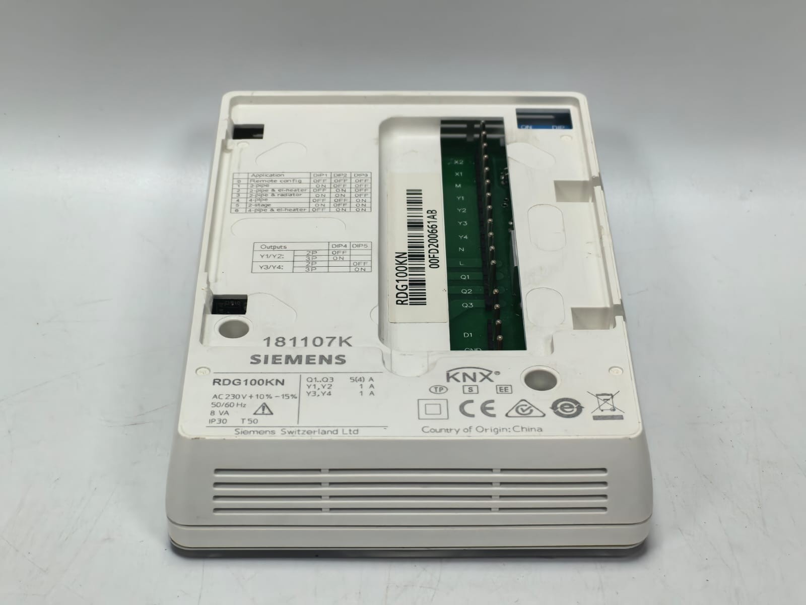 Siemens RDG100KN SIEMENS RDG100KN ROOM THERMOSTAT 181107K 6